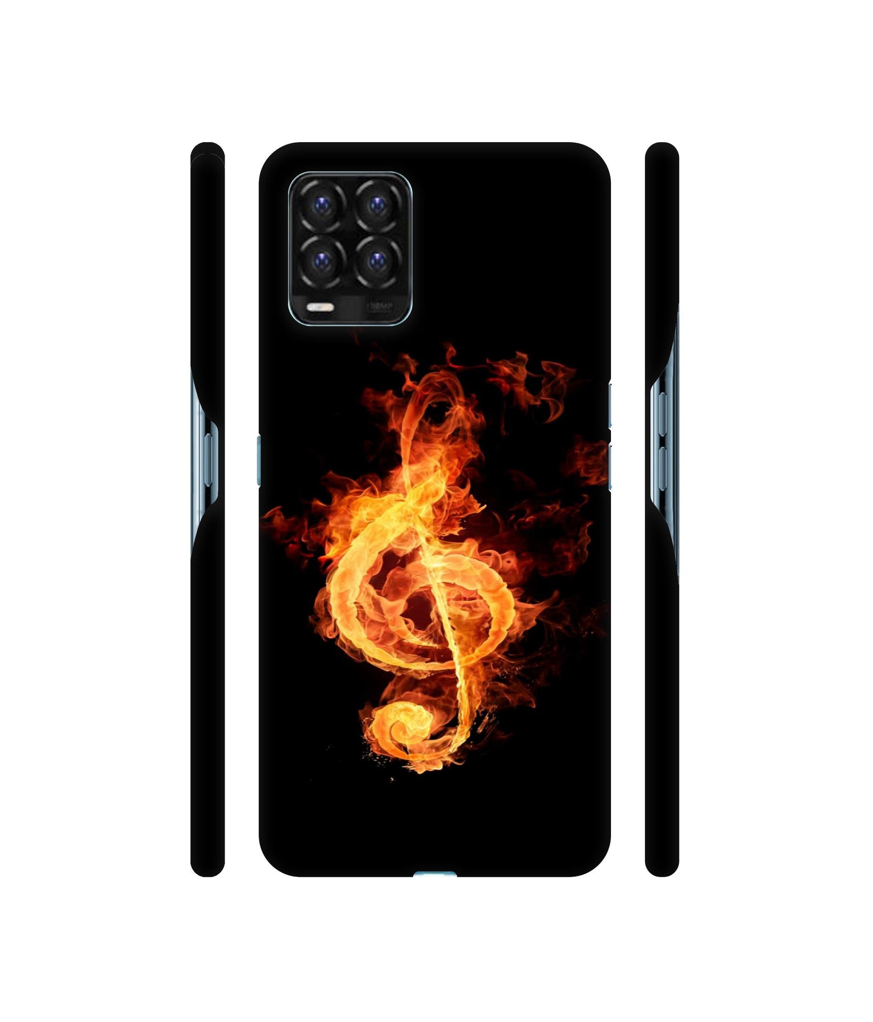 Fire Note Designer Hard Back Cover for Realme 8 / Realme 8 Pro