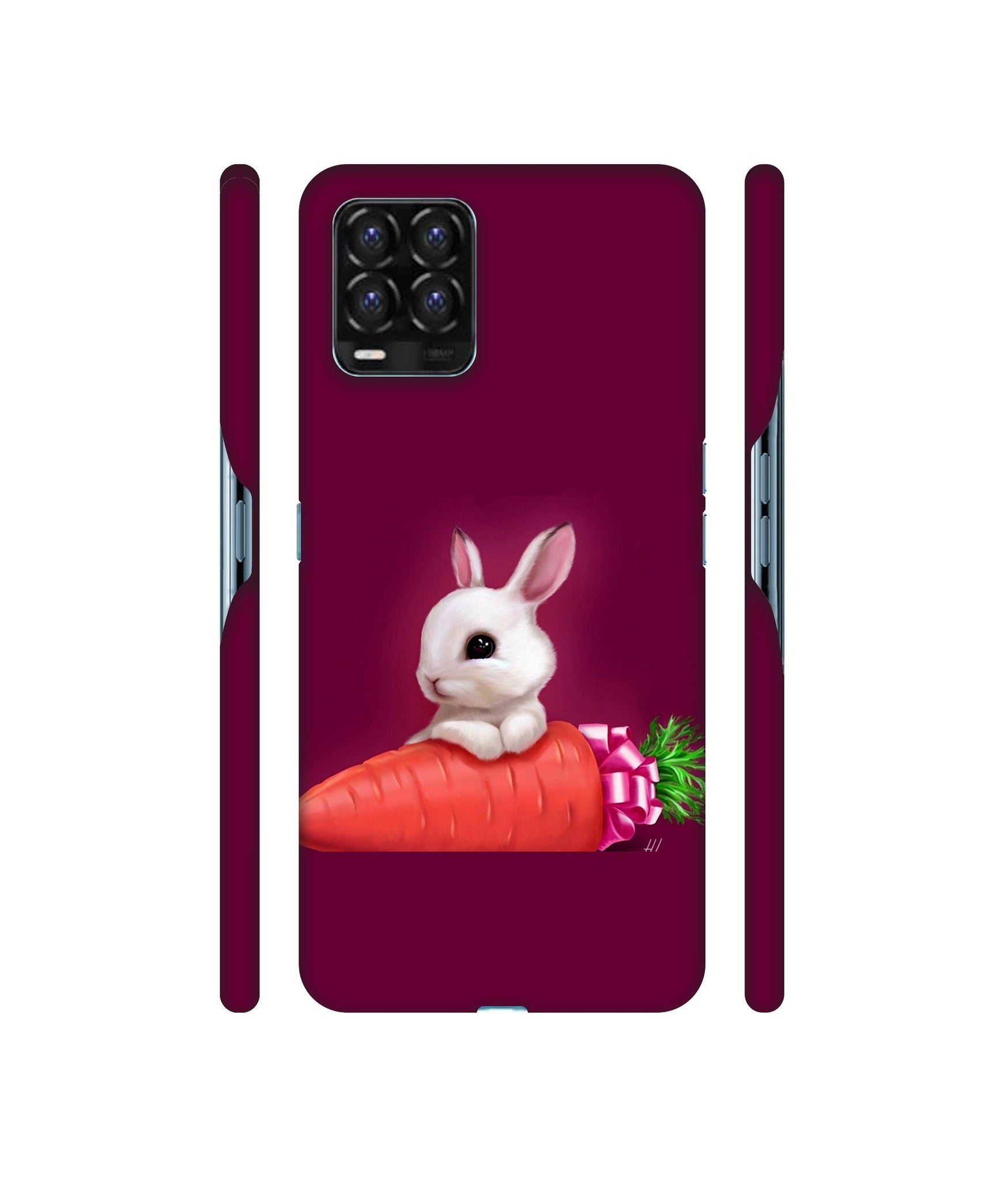 Bunny With Carrot Designer Hard Back Cover for Realme 8 / Realme 8 Pro