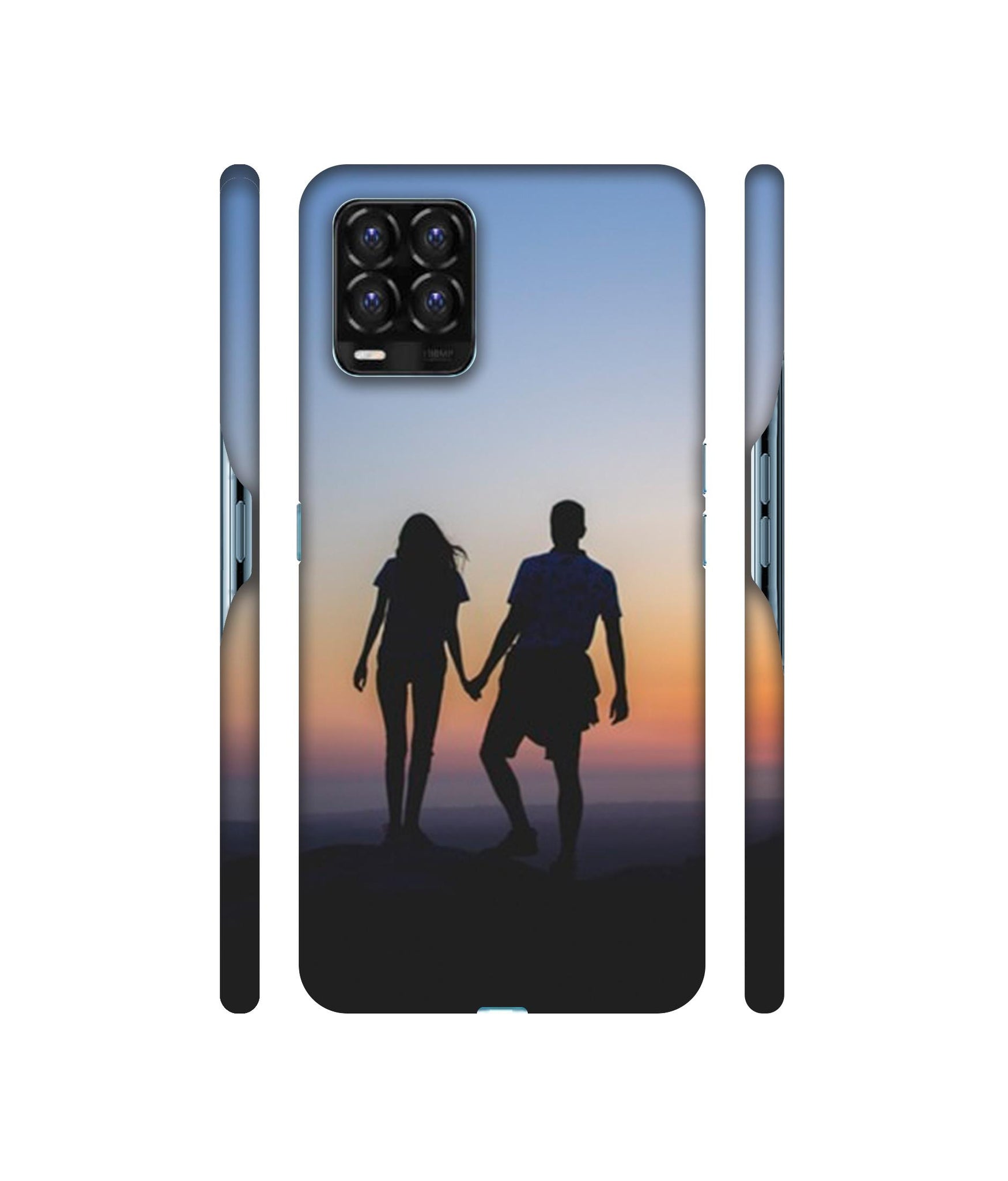 Couple On Beach Designer Hard Back Cover for Realme 8 / Realme 8 Pro