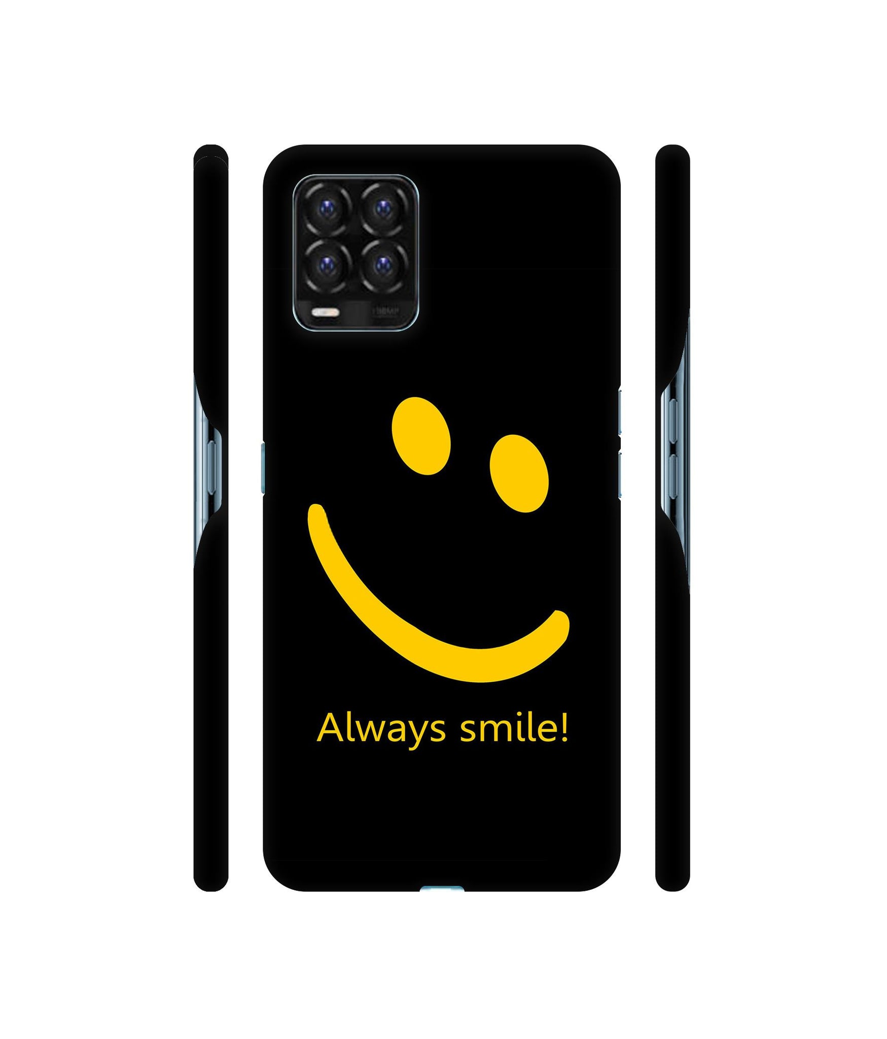 Always Smile Quote Designer Hard Back Cover for Realme 8 / Realme 8 Pro