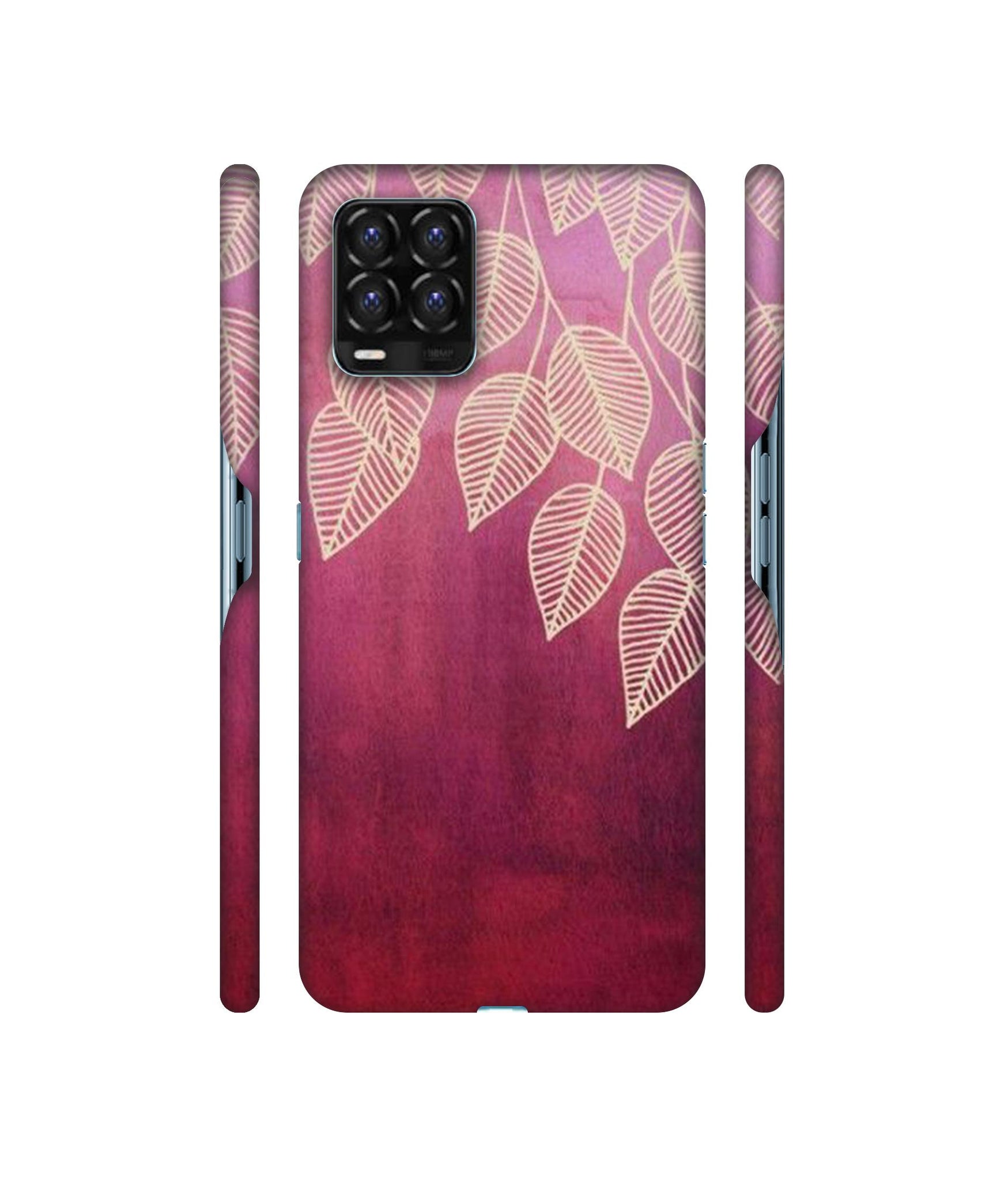 Leaf Pattern Designer Hard Back Cover for Realme 8 / Realme 8 Pro