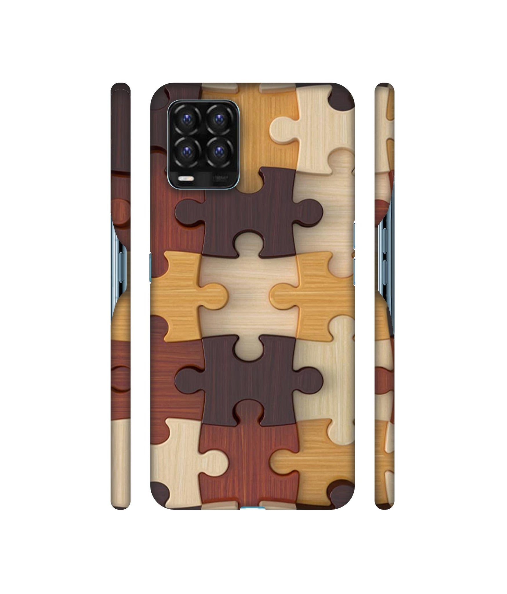 Puzzle Pattern Designer Hard Back Cover for Realme 8 / Realme 8 Pro