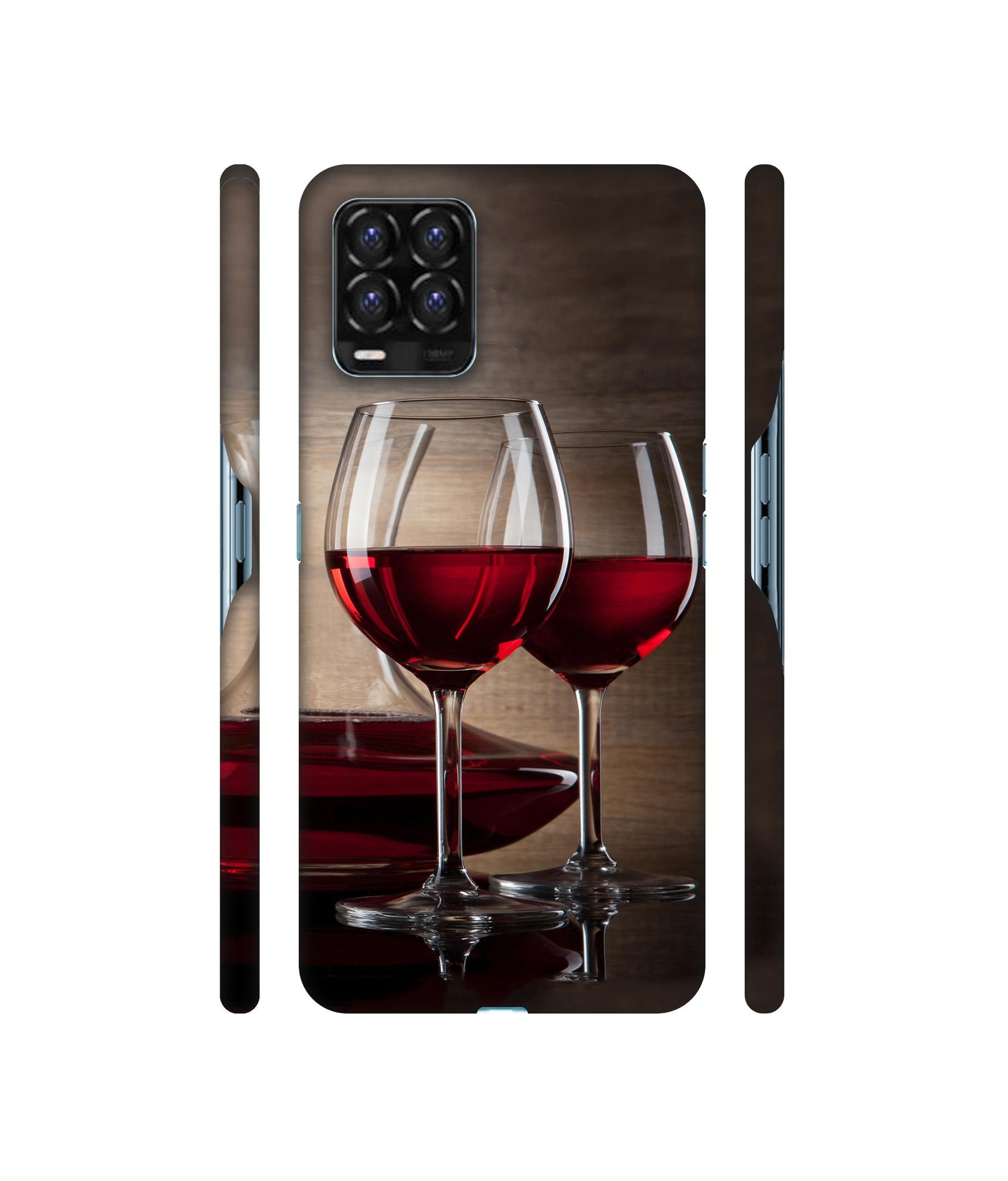 Wine Glass Designer Hard Back Cover for Realme 8 / Realme 8 Pro