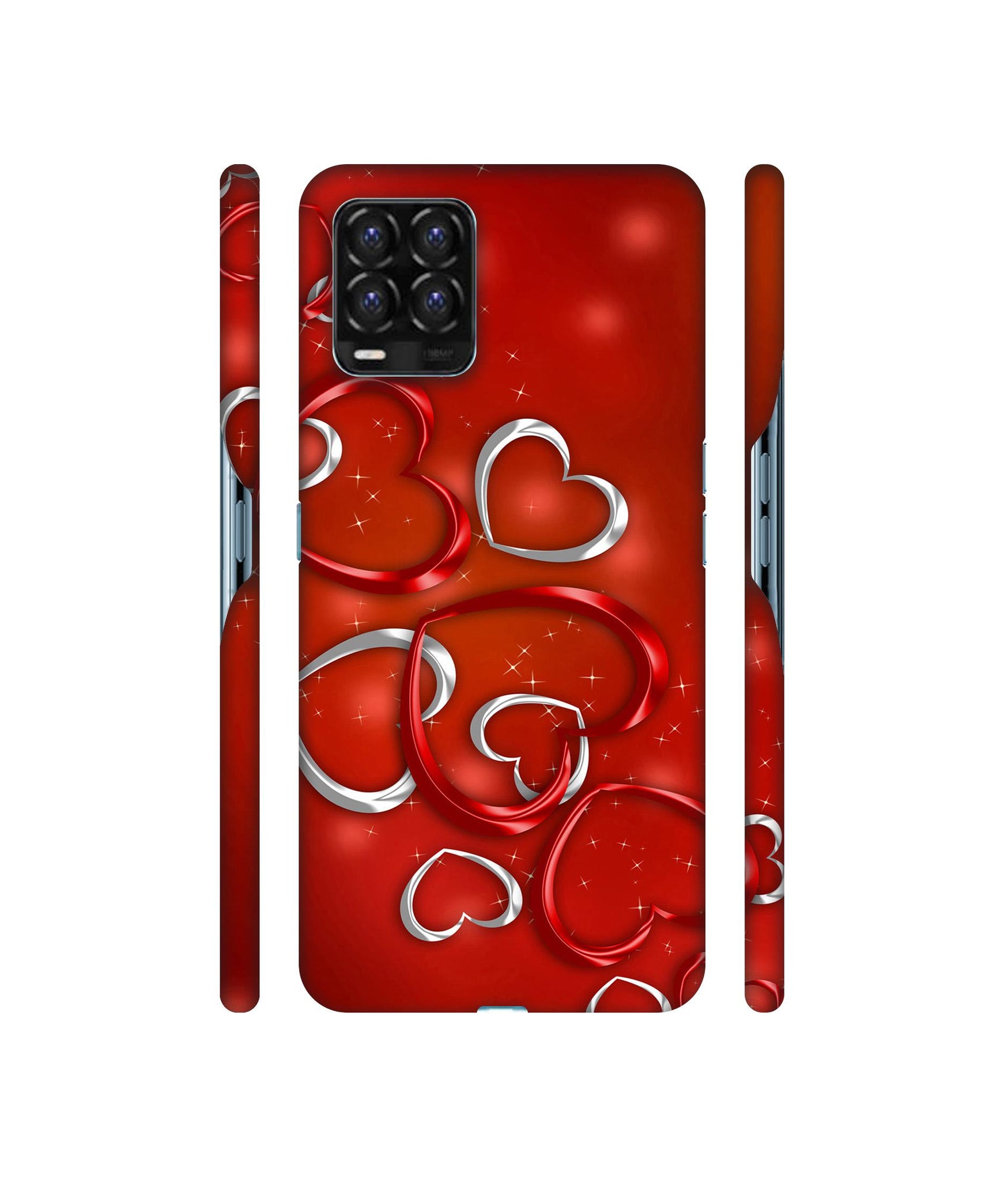 Hearts Designer Hard Back Cover for Realme 8 / Realme 8 Pro
