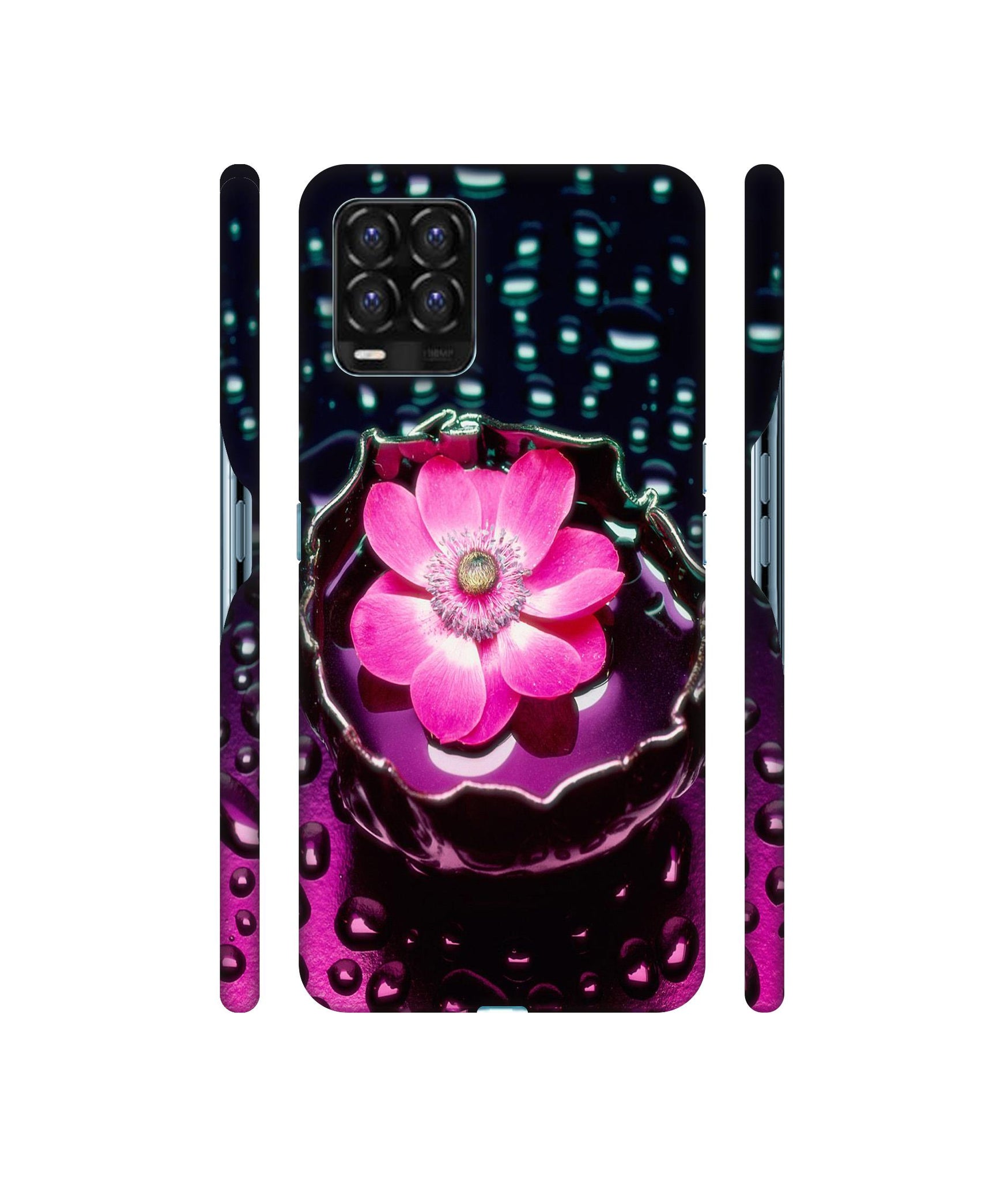 Flower in Water Designer Hard Back Cover for Realme 8 / Realme 8 Pro