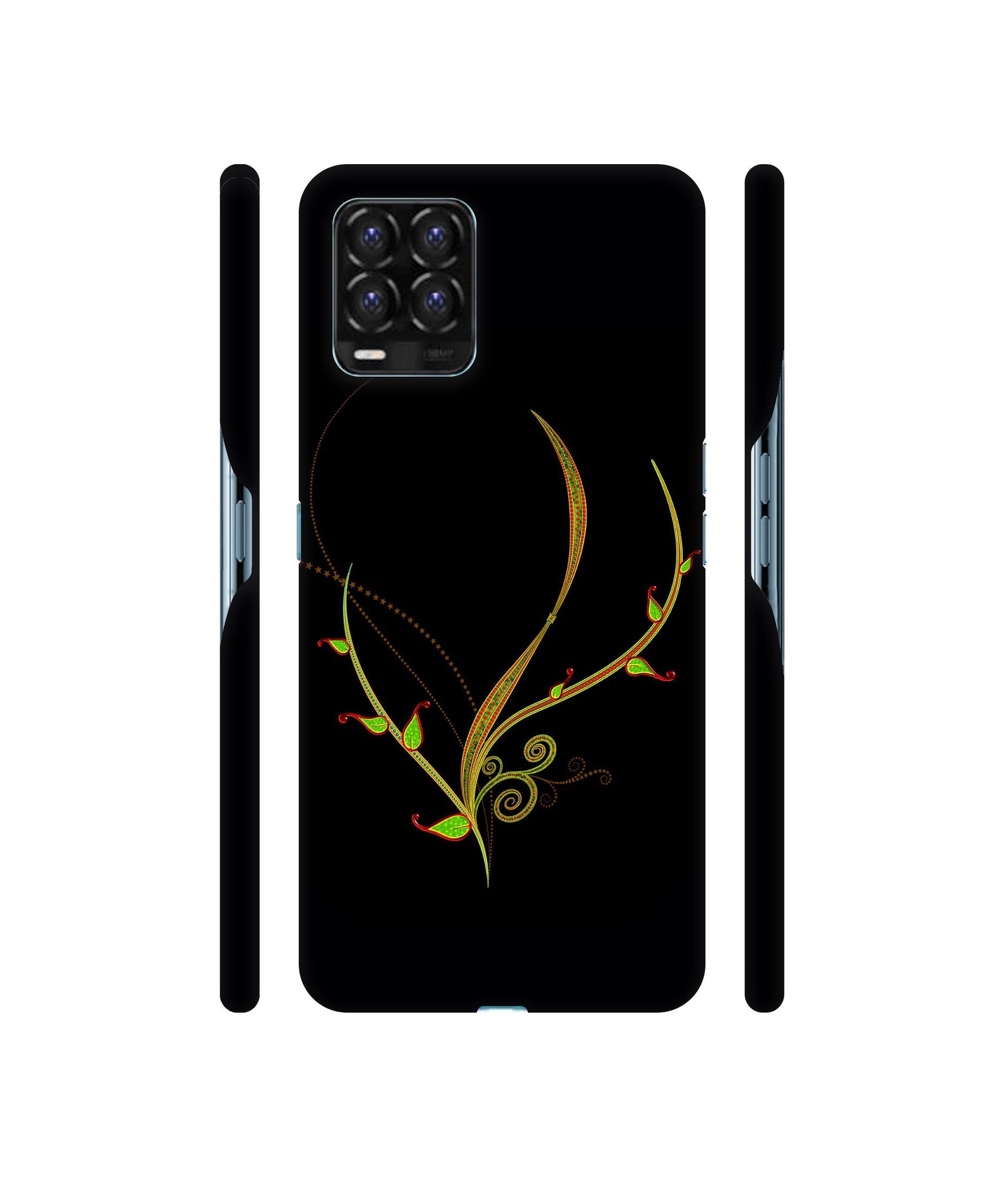 Yellow Pattern Designer Hard Back Cover for Realme 8 / Realme 8 Pro