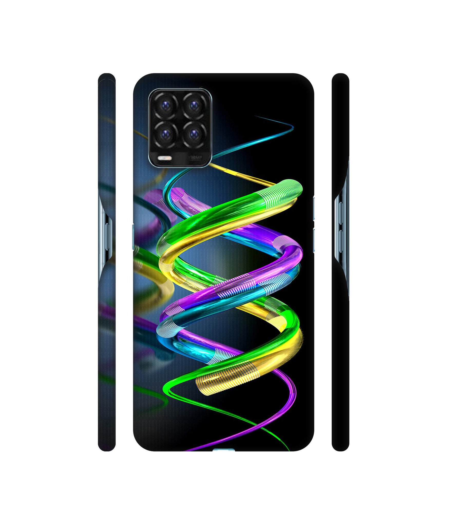 3D Spiral Designer Hard Back Cover for Realme 8 / Realme 8 Pro