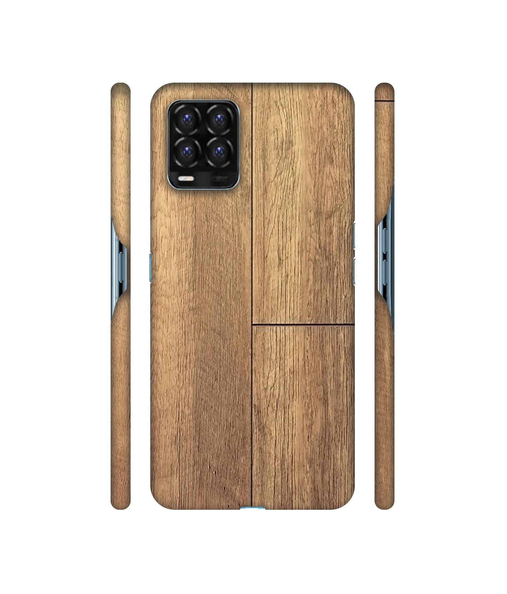 Wood Stretcher Designer Hard Back Cover for Realme 8 / Realme 8 Pro