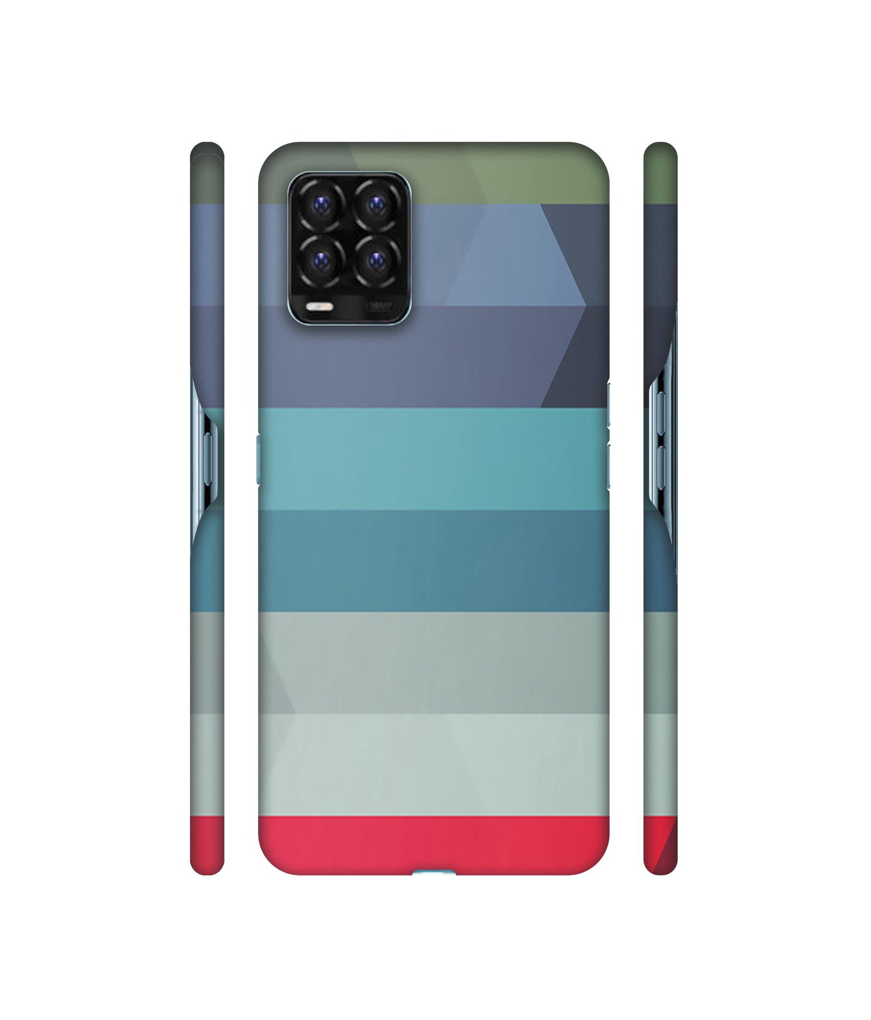 Colorful Lines Designer Hard Back Cover for Realme 8 / Realme 8 Pro