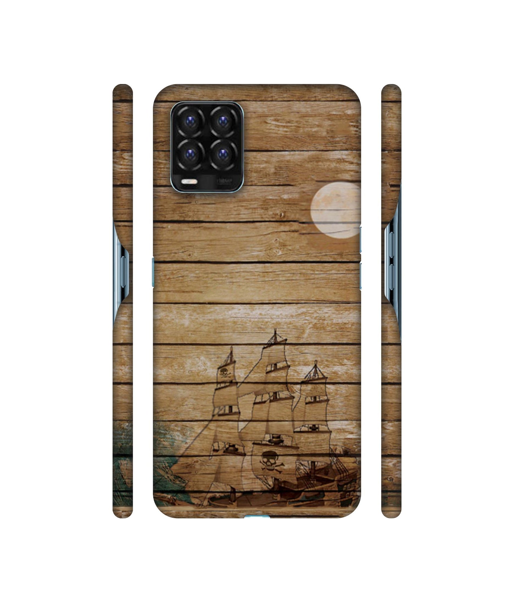 Wooden Pattern Designer Hard Back Cover for Realme 8 / Realme 8 Pro