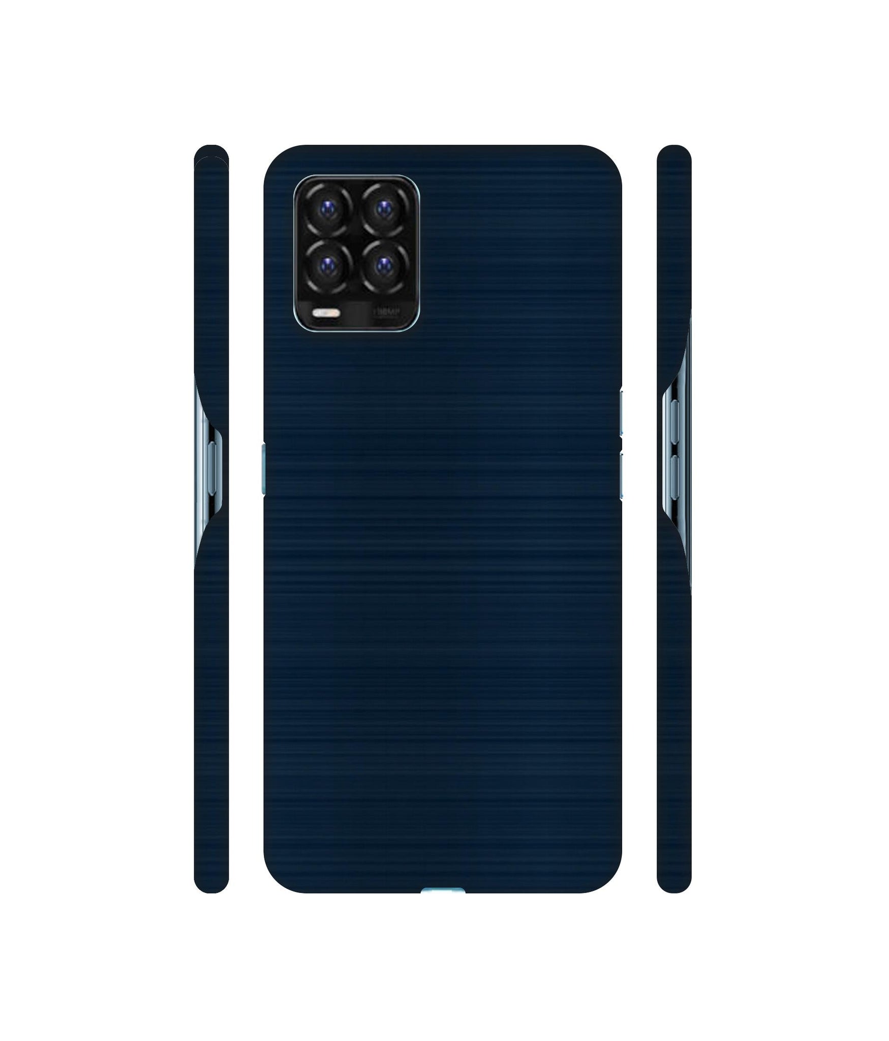 Blue Line Designer Hard Back Cover for Realme 8 / Realme 8 Pro
