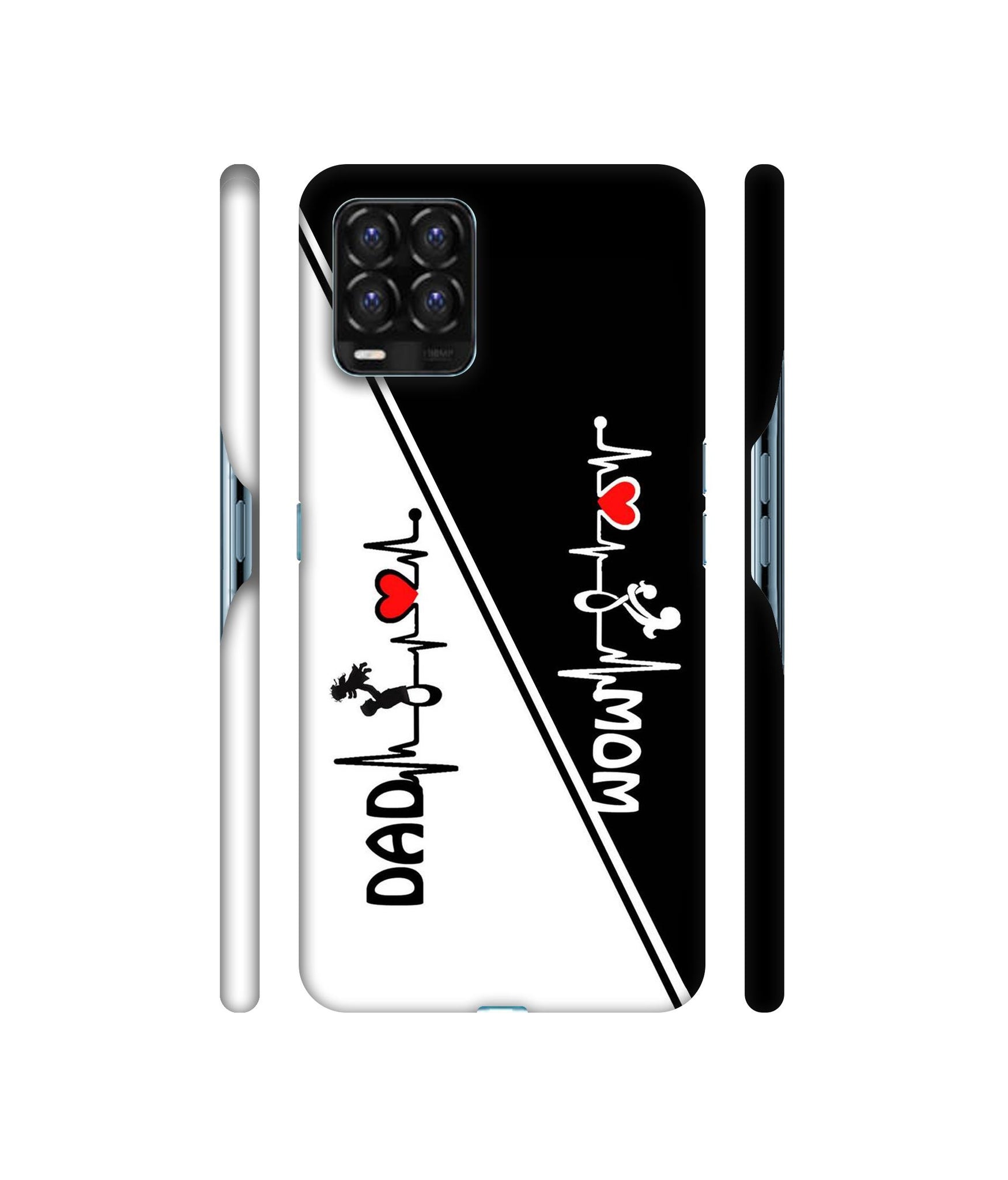 Mom and Dad Lover Designer Hard Back Cover for Realme 8 / Realme 8 Pro