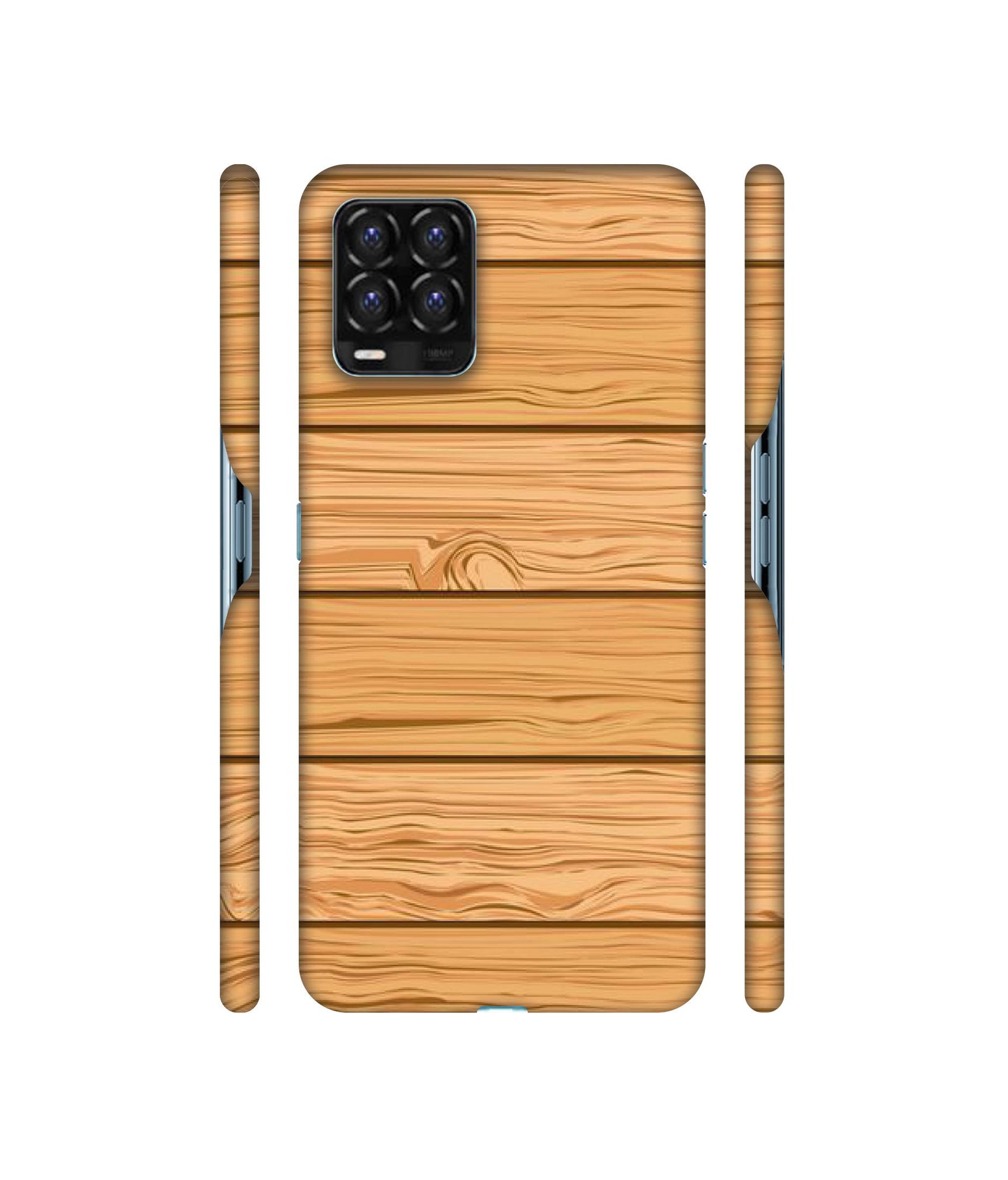 Wooden Texture Pattern Designer Hard Back Cover for Realme 8 / Realme 8 Pro