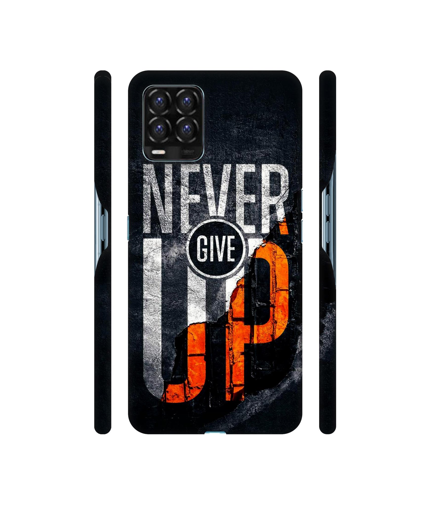 Never Give Up Designer Hard Back Cover for Realme 8 / Realme 8 Pro