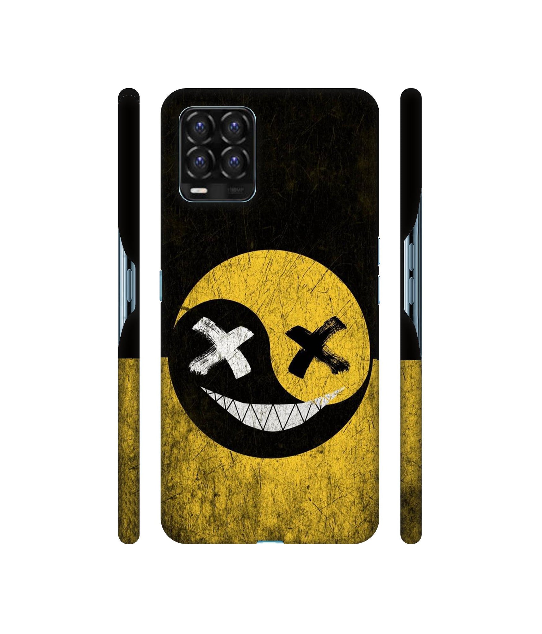 Double Face Smile Designer Hard Back Cover for Realme 8 / Realme 8 Pro