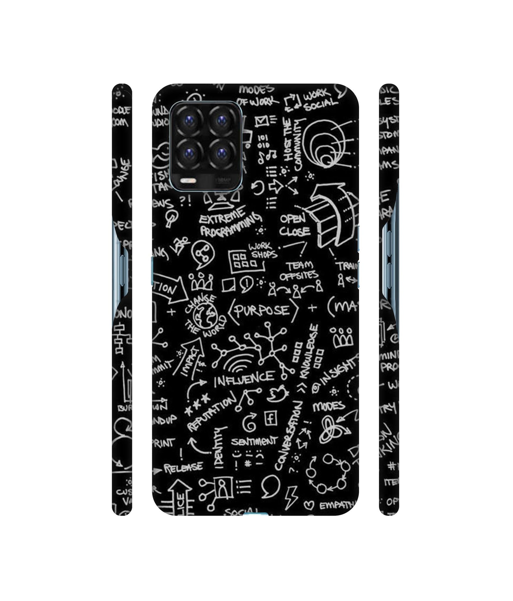 Formulas Designer Hard Back Cover for Realme 8 / Realme 8 Pro