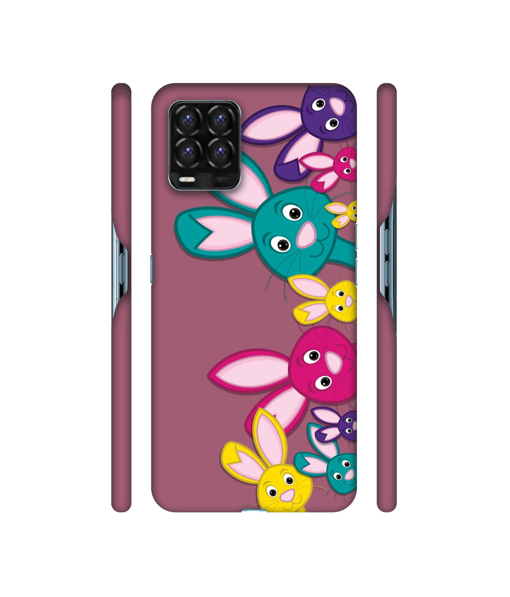 Rabbit Family1 Designer Hard Back Cover for Realme 8 / Realme 8 Pro