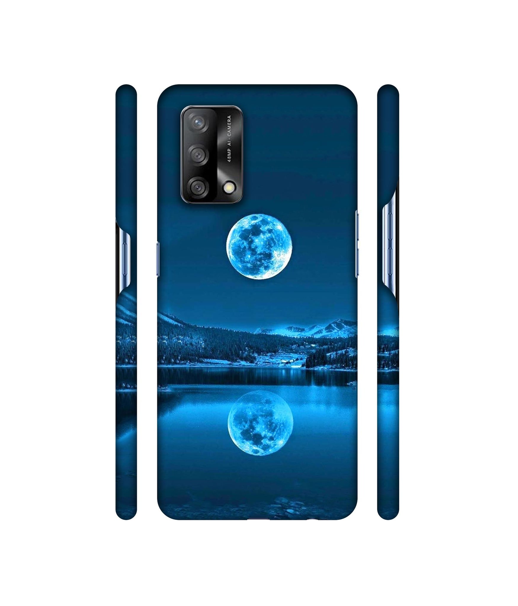Awesome Moon Designer Hard Back Cover for Oppo F19