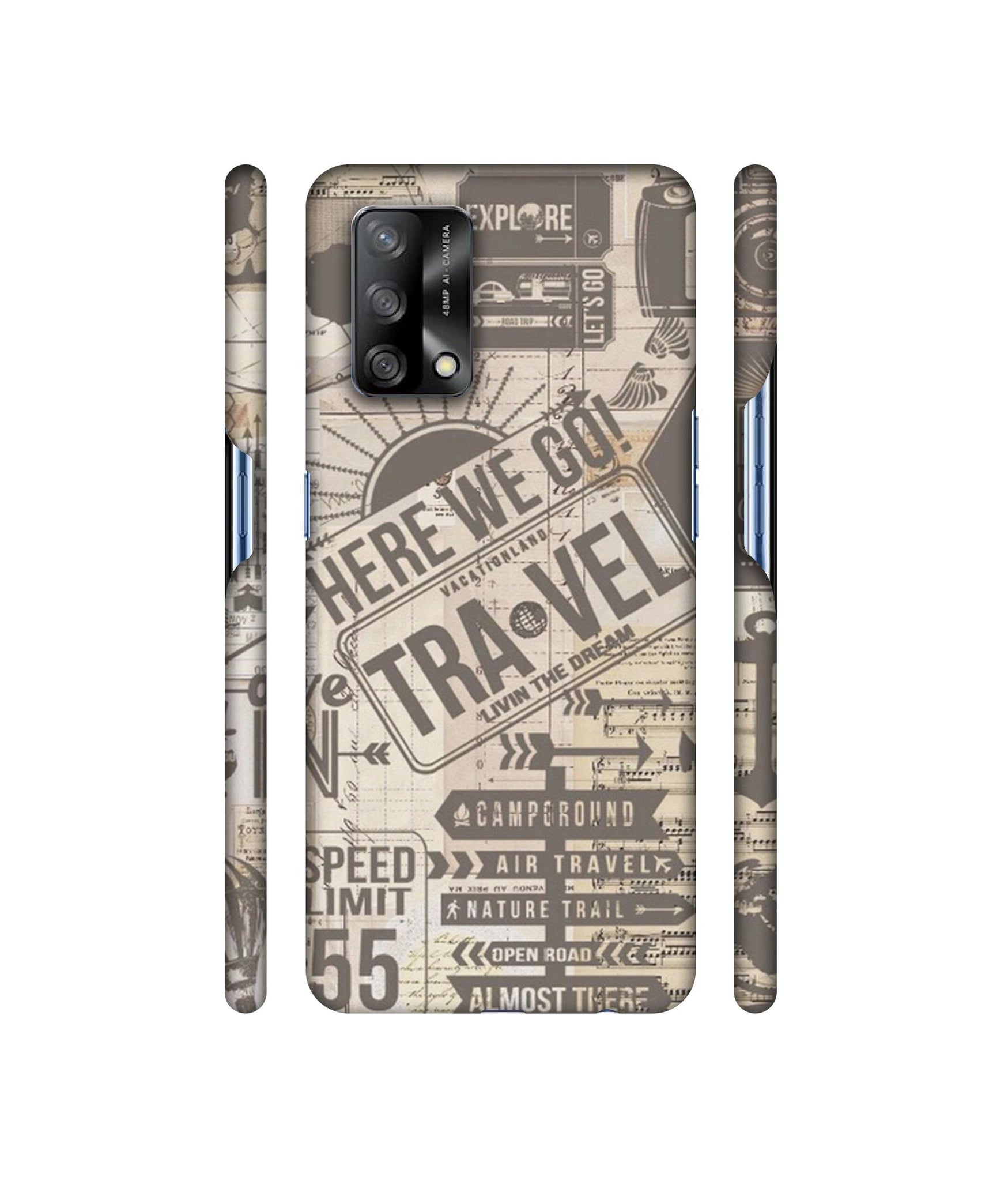 Travel Designer Hard Back Cover for Oppo F19