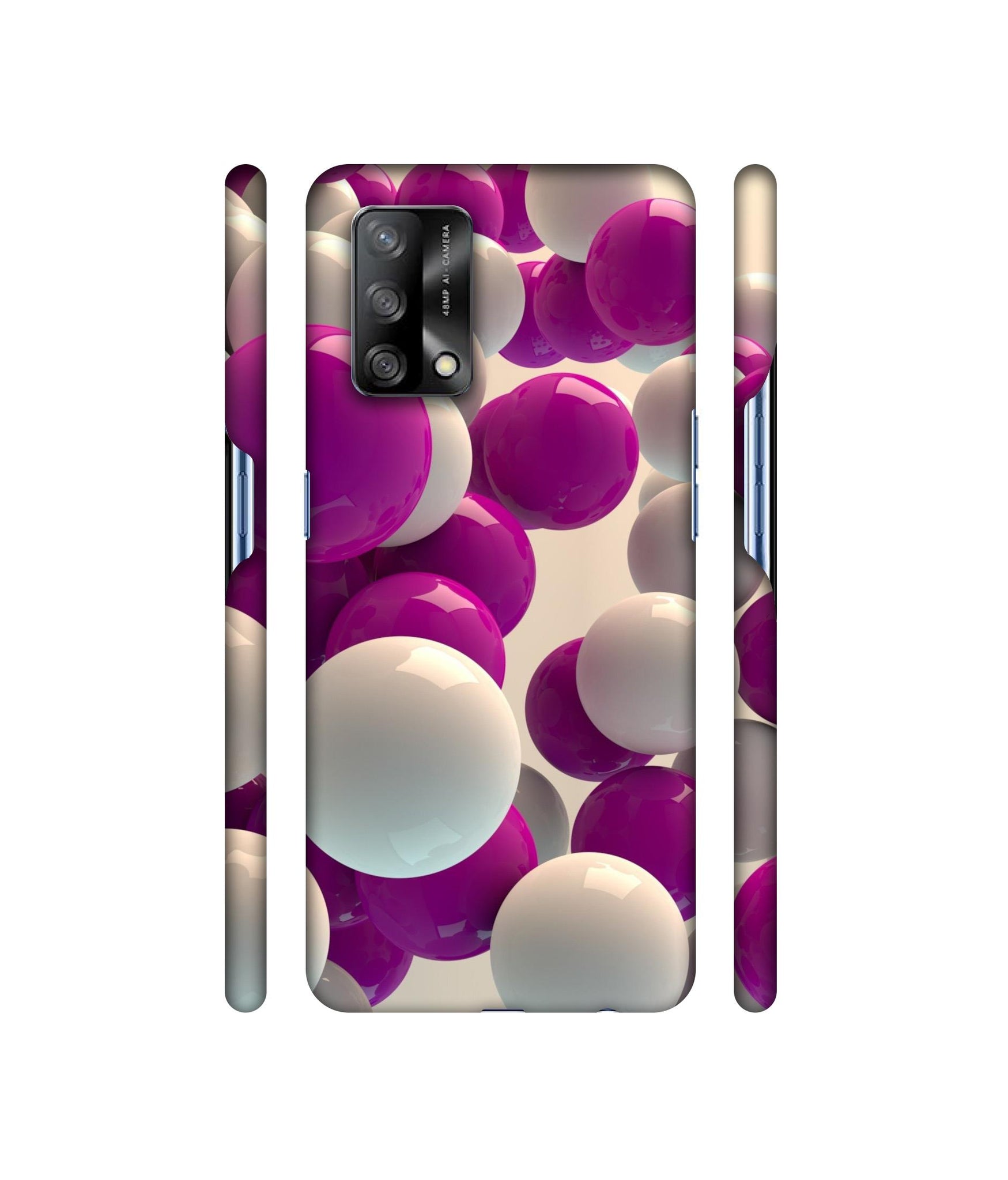 3D Balloons Designer Hard Back Cover for Oppo F19