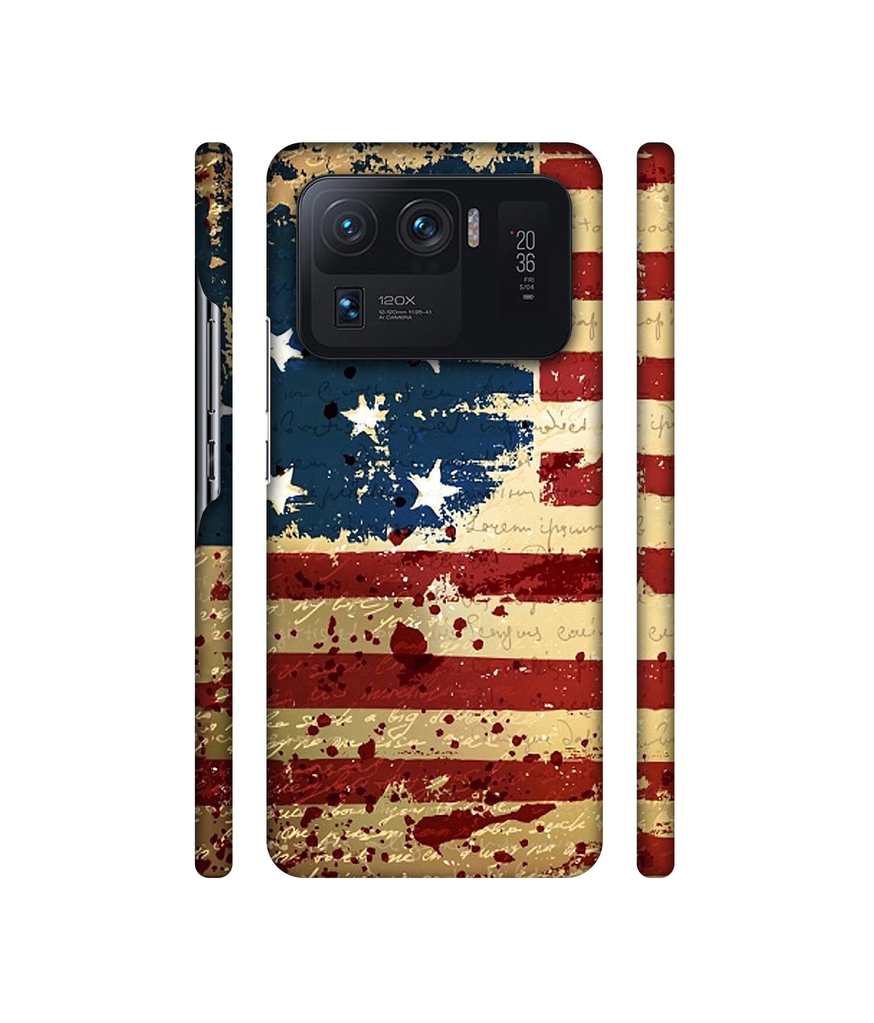 Colorful USA Flag Designer Hard Back Cover for Mi 11 Ultra