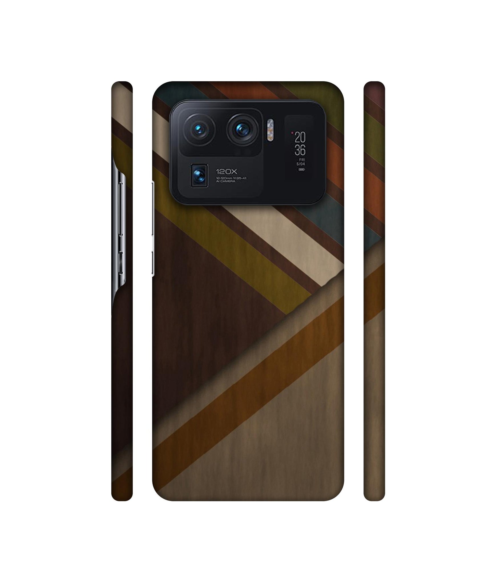 Colorful Wooden Pattern Designer Hard Back Cover for Mi 11 Ultra