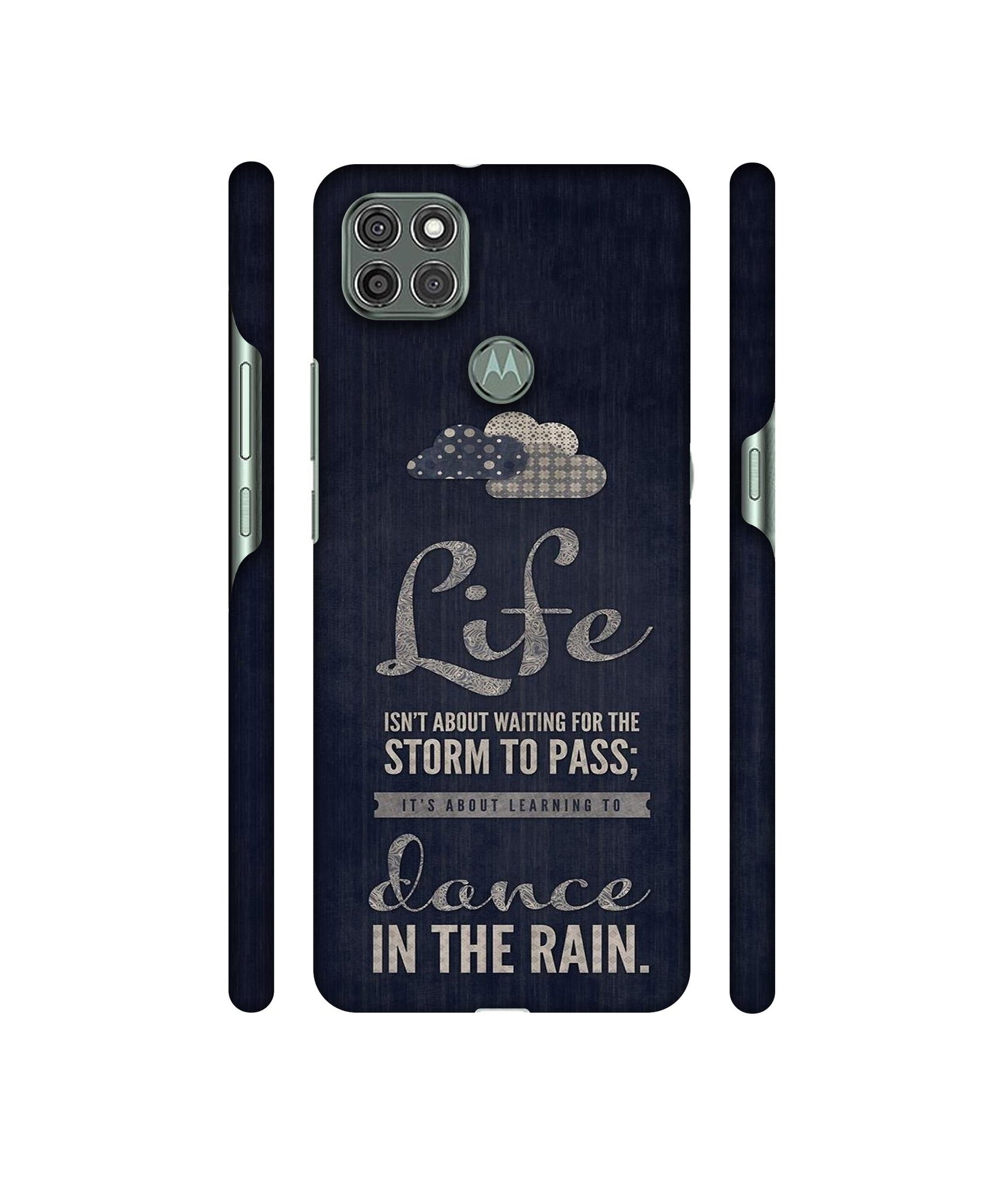 Life in The Rain Designer Hard Back Cover for Motorola Moto G9 Power