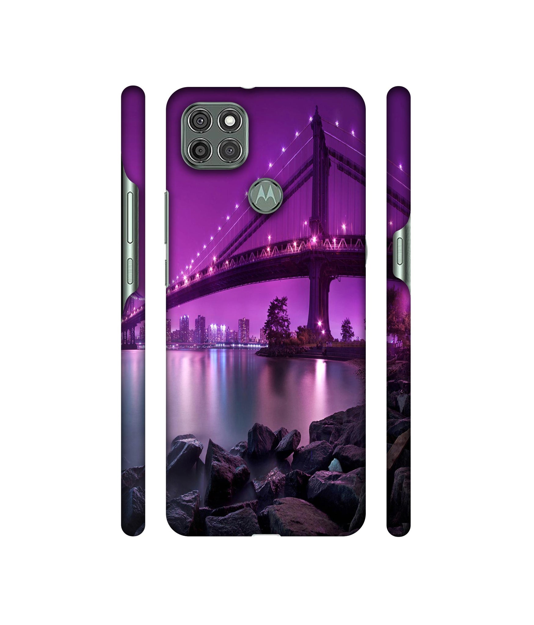 Manhattan Bridge Designer Hard Back Cover for Motorola Moto G9 Power