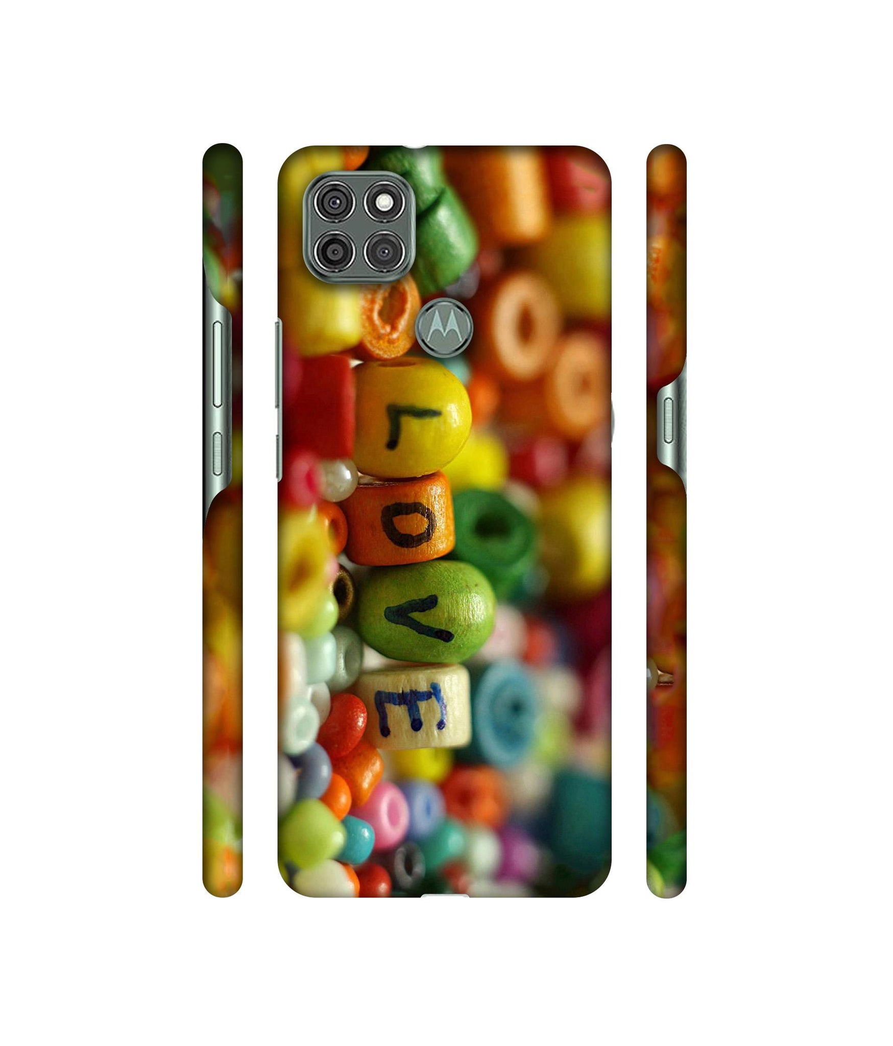 Colorful Love Designer Hard Back Cover for Motorola Moto G9 Power