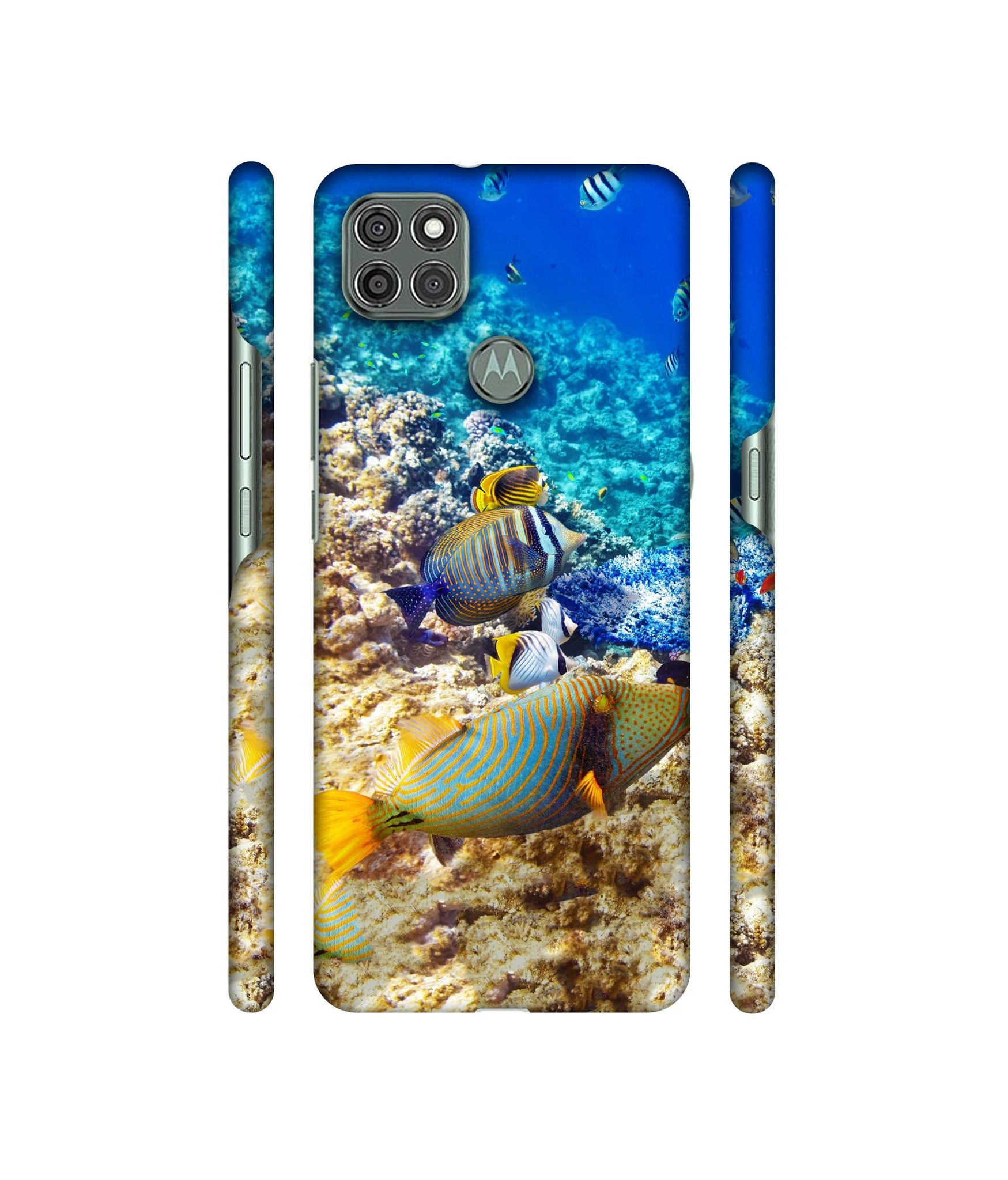 Underwater World Designer Hard Back Cover for Motorola Moto G9 Power