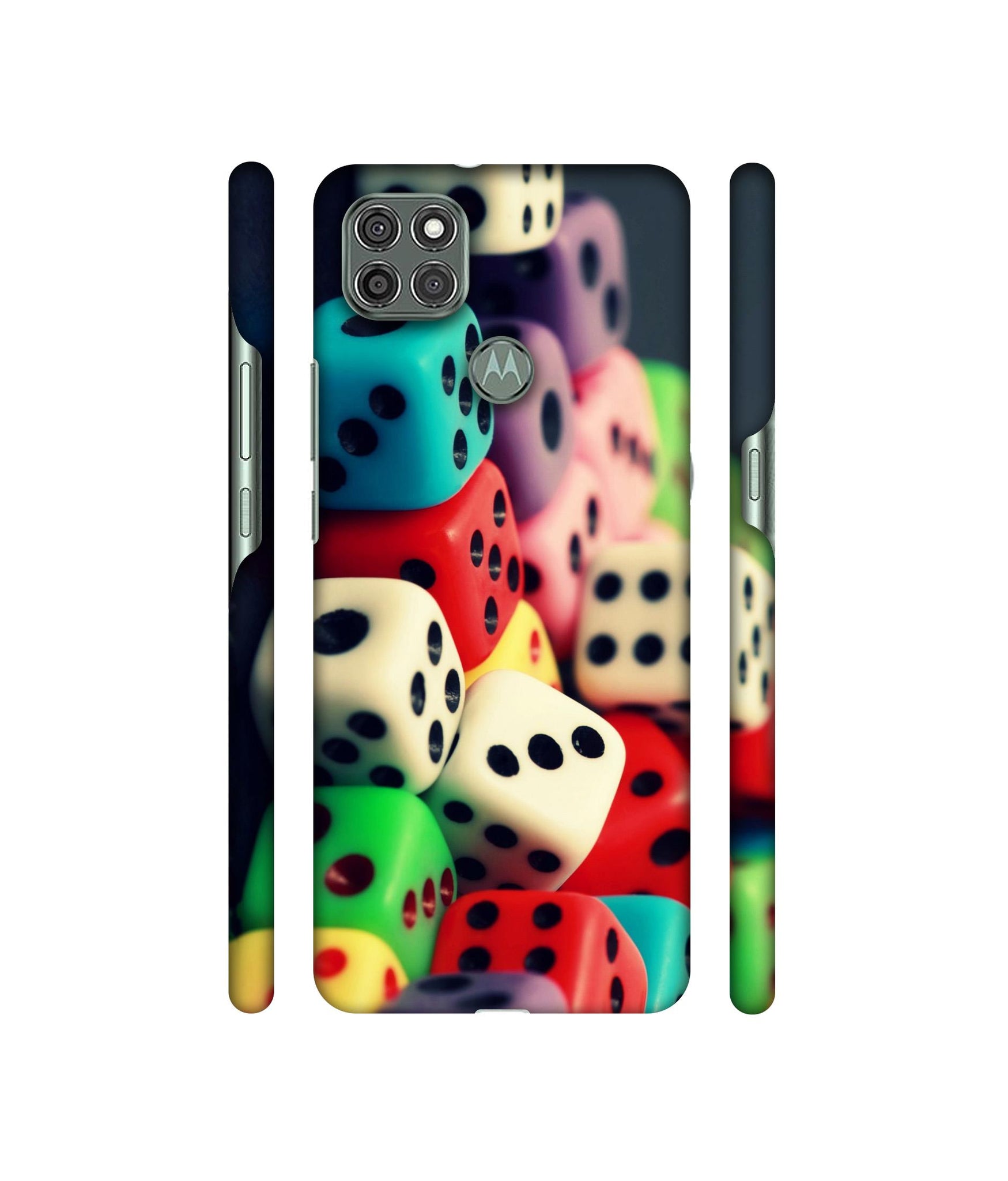 Dice Designer Hard Back Cover for Motorola Moto G9 Power