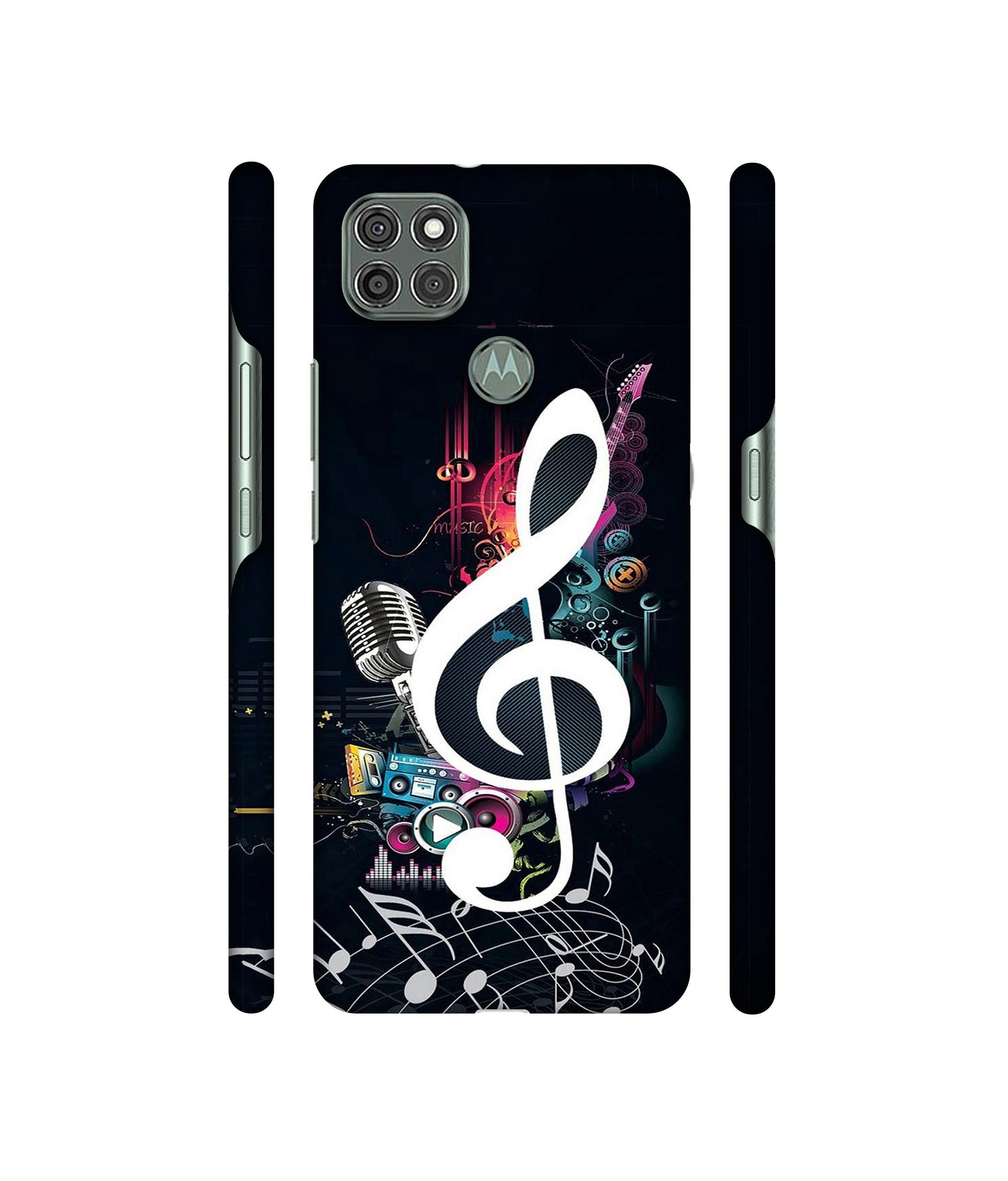 Mike and Music Designer Hard Back Cover for Motorola Moto G9 Power