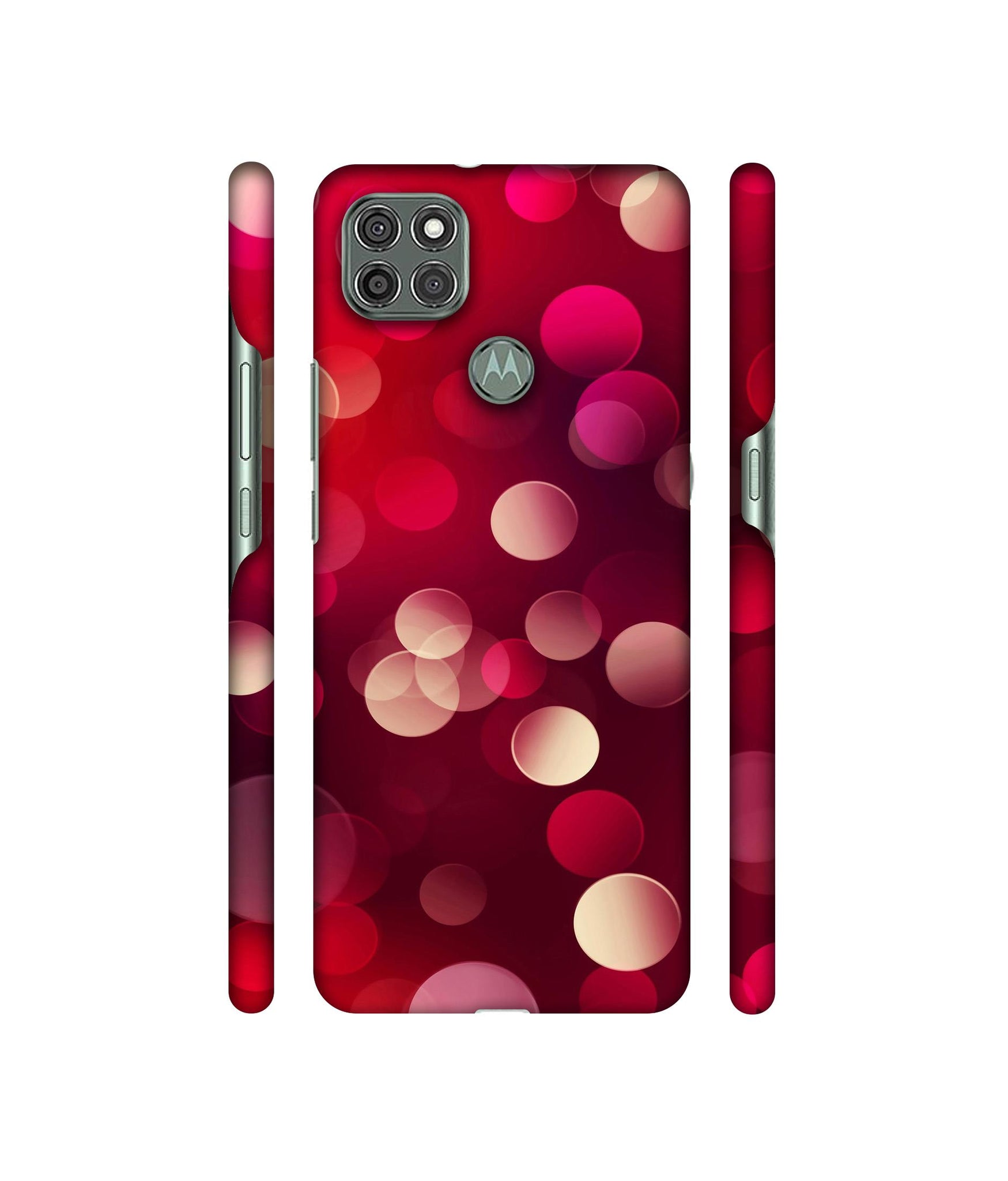 3D Circles Designer Hard Back Cover for Motorola Moto G9 Power