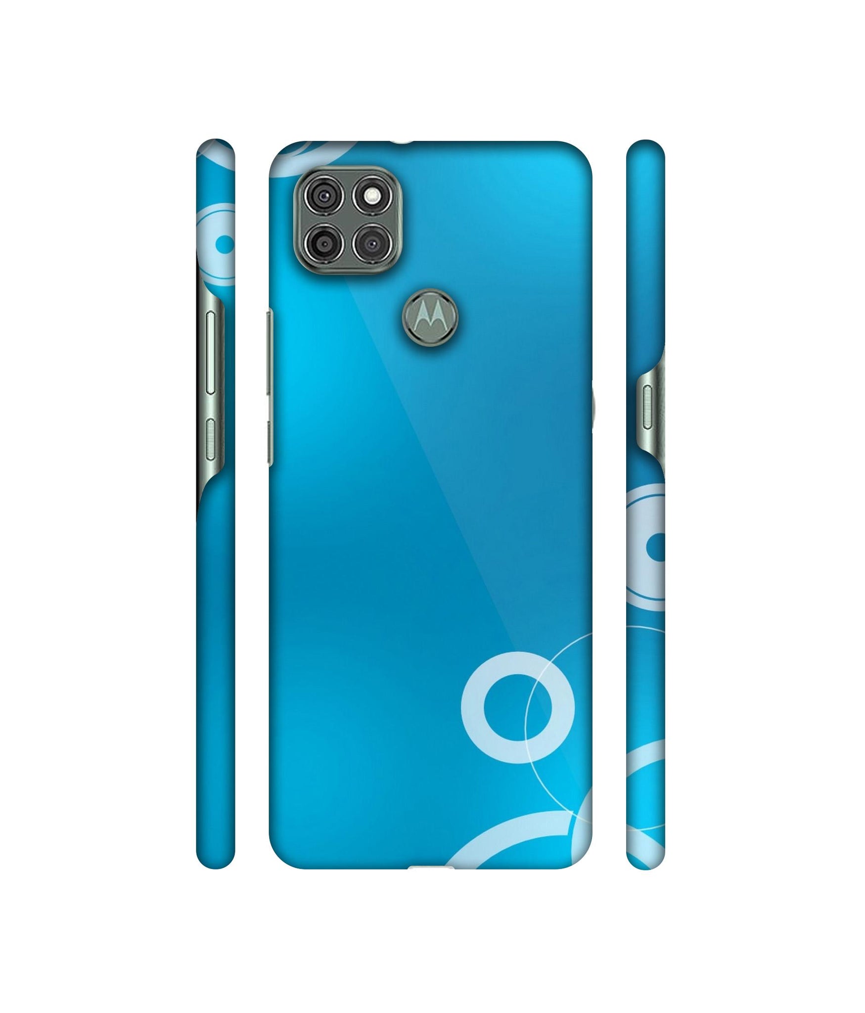 Circle Background Designer Hard Back Cover for Motorola Moto G9 Power
