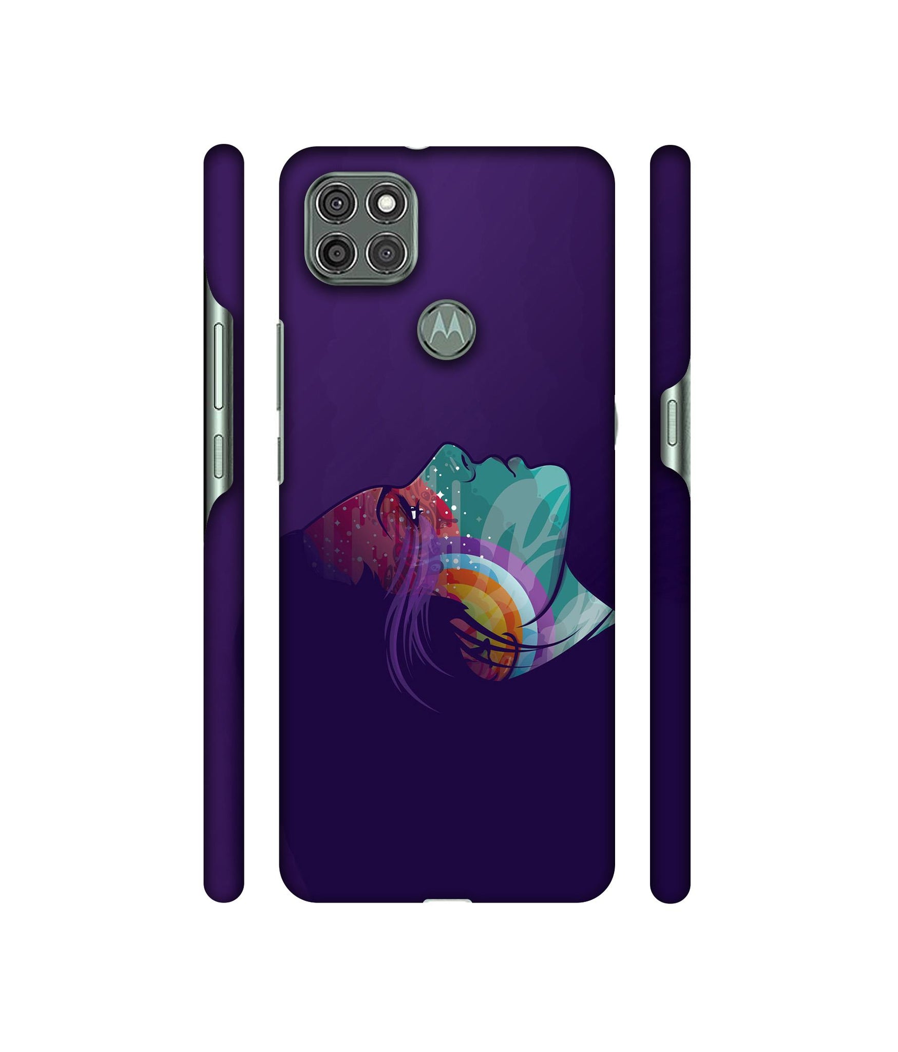 Vector Girl Designer Hard Back Cover for Motorola Moto G9 Power