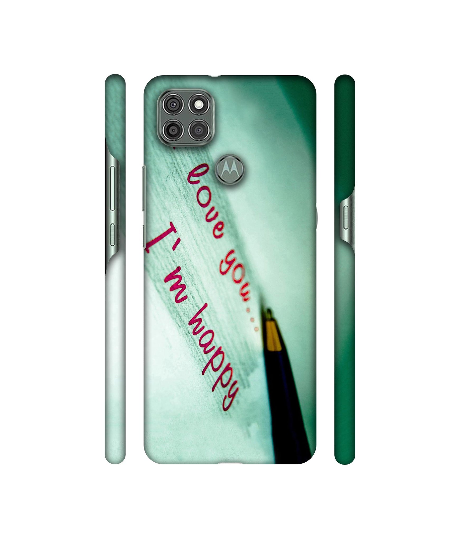 Love Quote Designer Hard Back Cover for Motorola Moto G9 Power