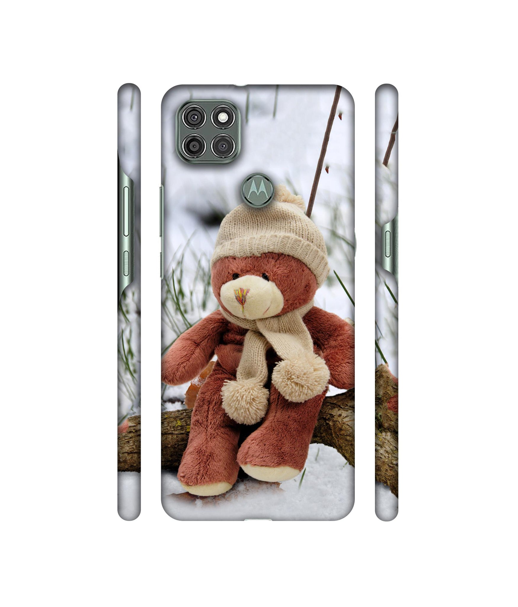 Woolen Bear Designer Hard Back Cover for Motorola Moto G9 Power