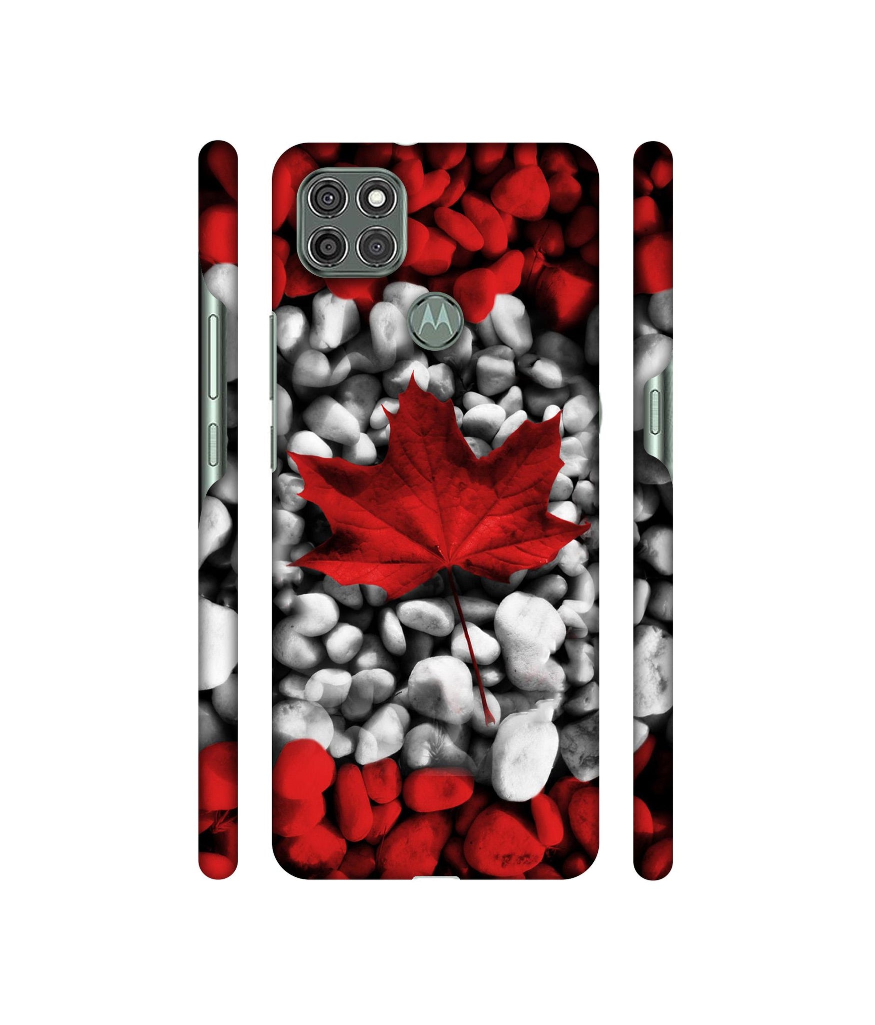 Canada Leaves Flag Designer Hard Back Cover for Motorola Moto G9 Power