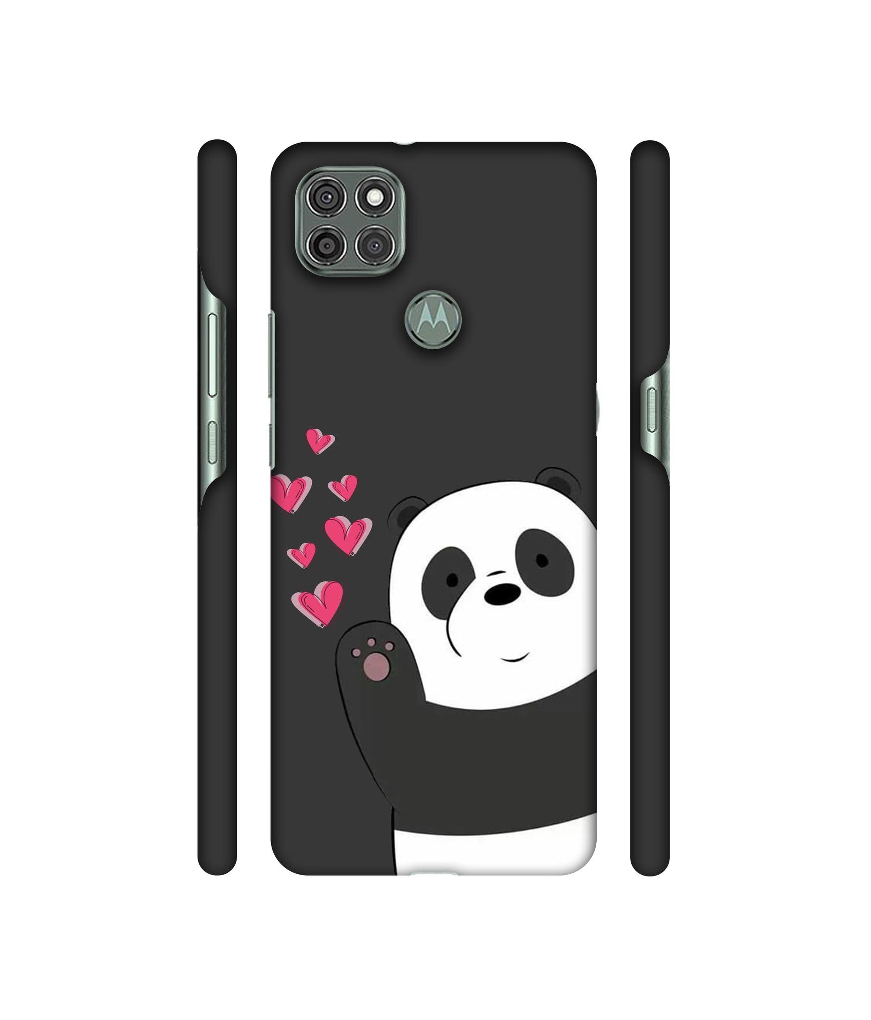 Love Panda Designer Hard Back Cover for Motorola Moto G9 Power