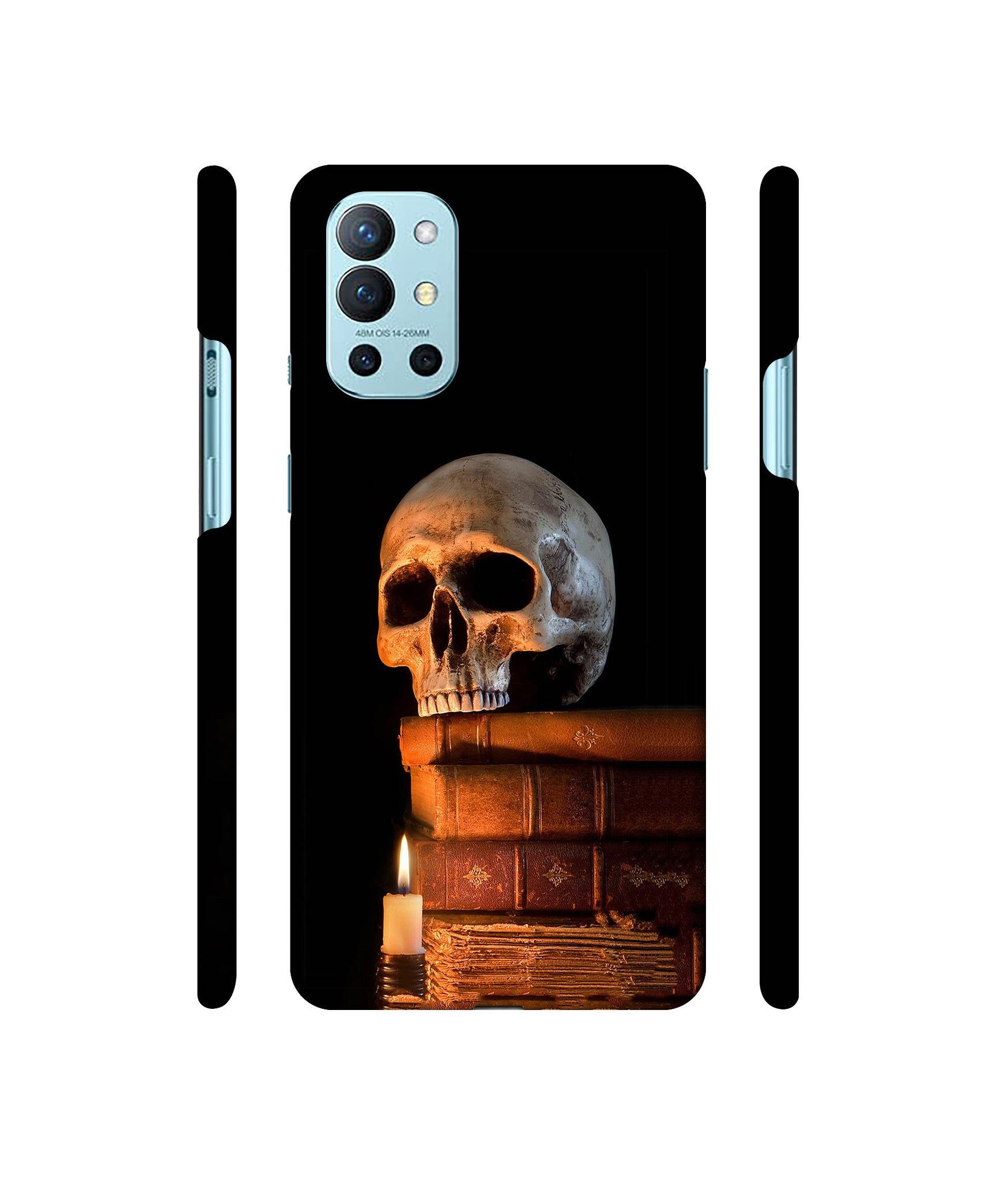 Skull Magic Candles Books Designer Hard Back Cover for OnePlus 9R