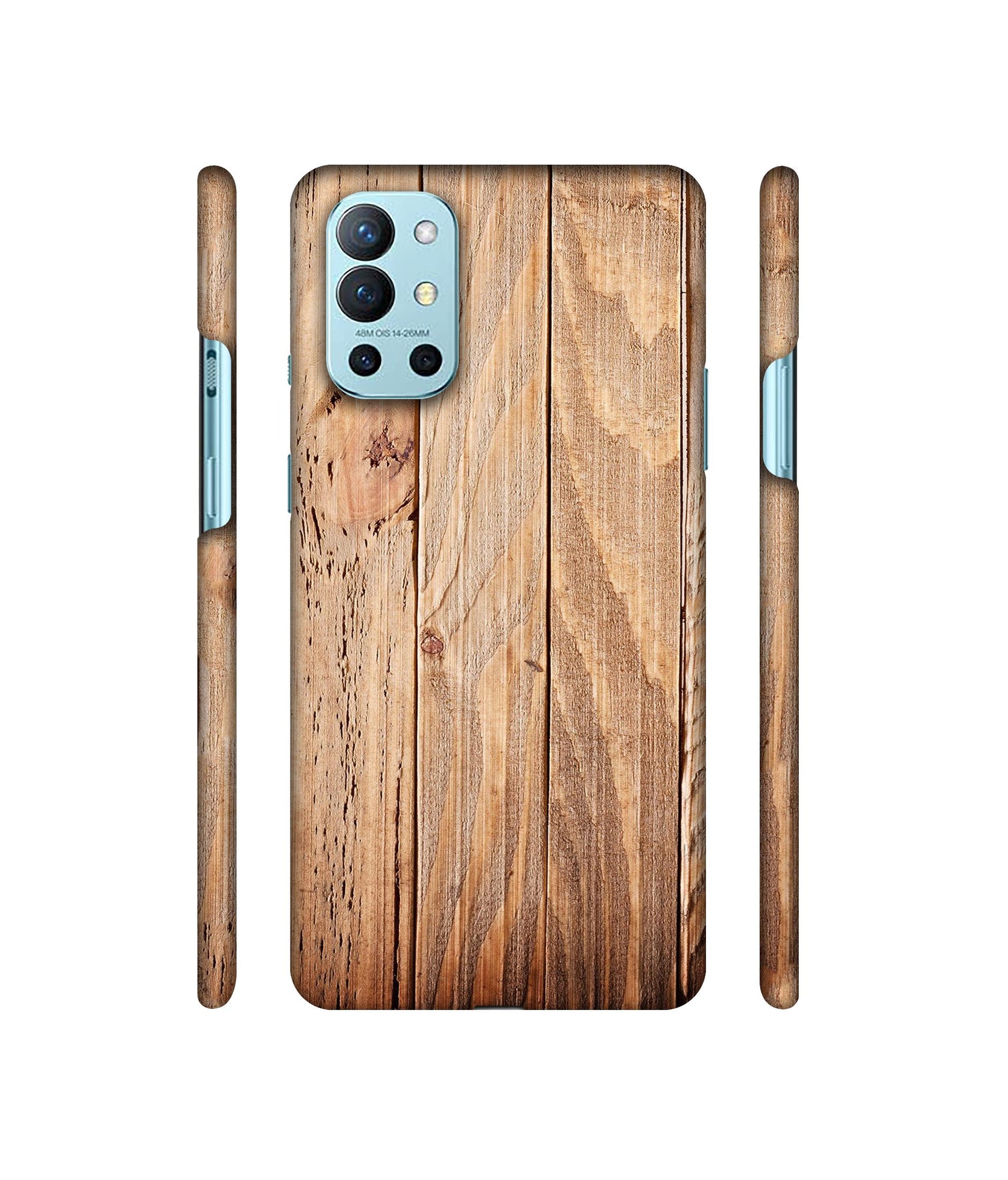 Wooden Texture Designer Hard Back Cover for OnePlus 9R