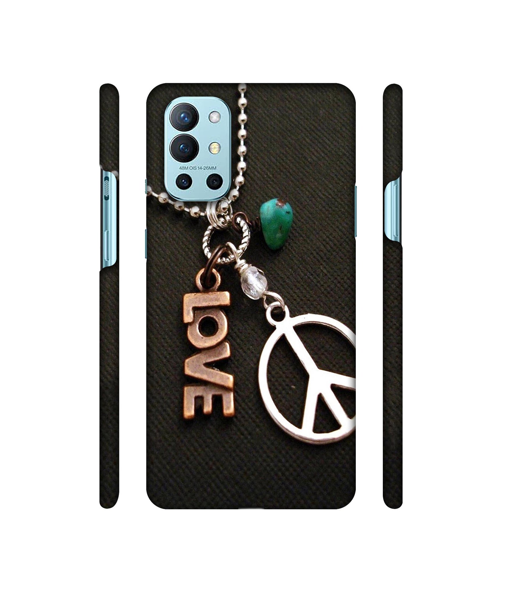 Love and Peace Designer Hard Back Cover for OnePlus 9R