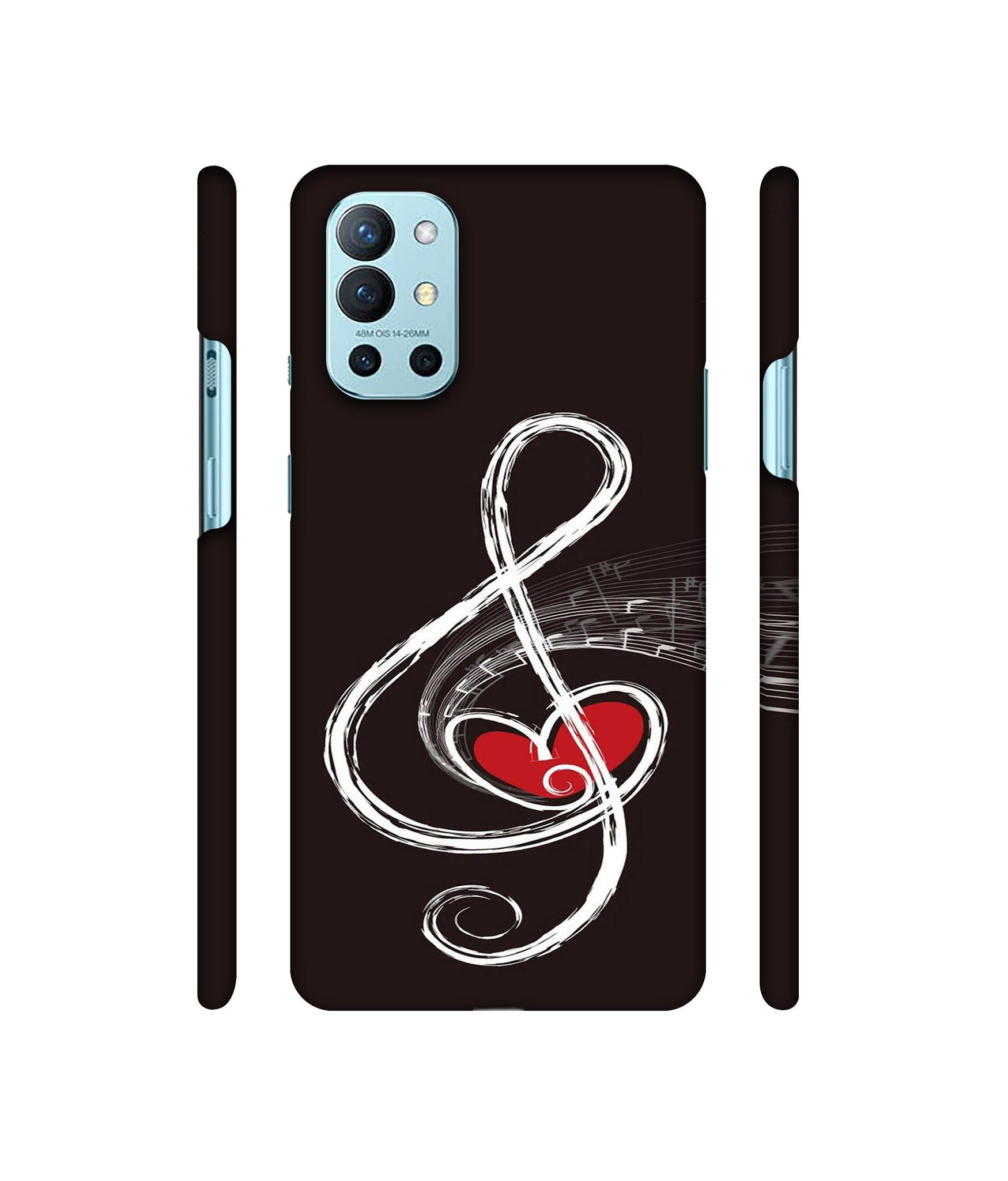 Love Note Music Designer Hard Back Cover for OnePlus 9R