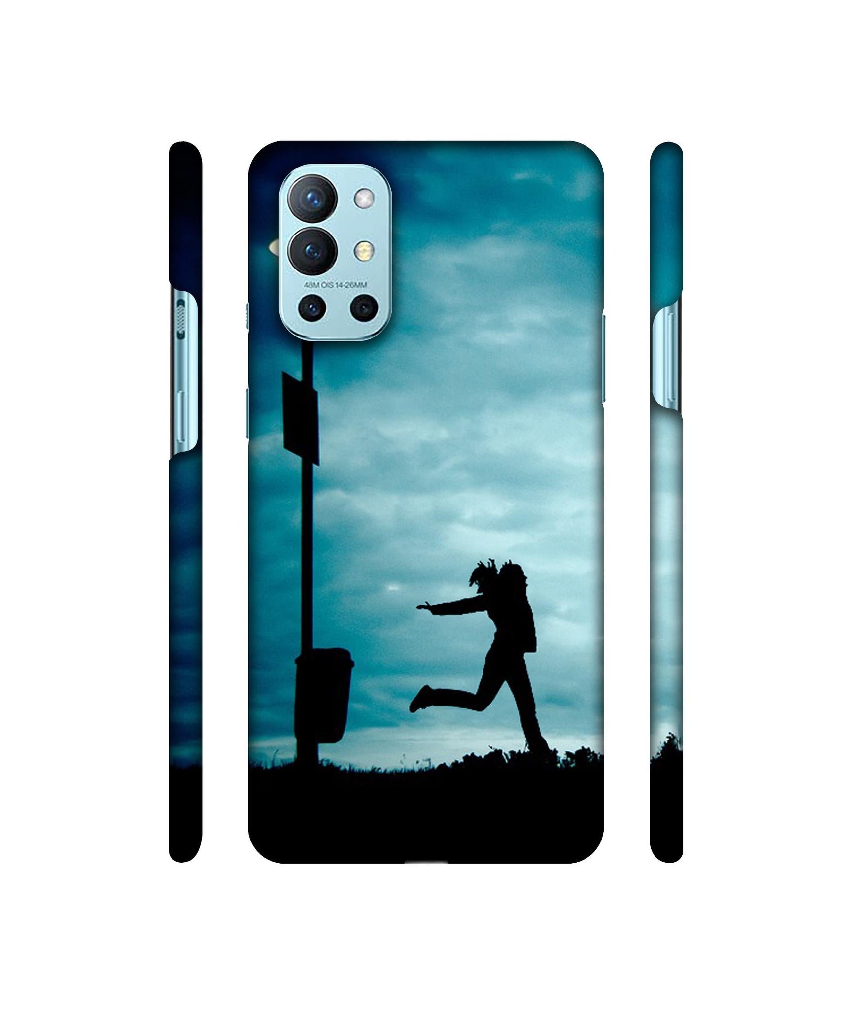 Girl Running At Night Designer Hard Back Cover for OnePlus 9R