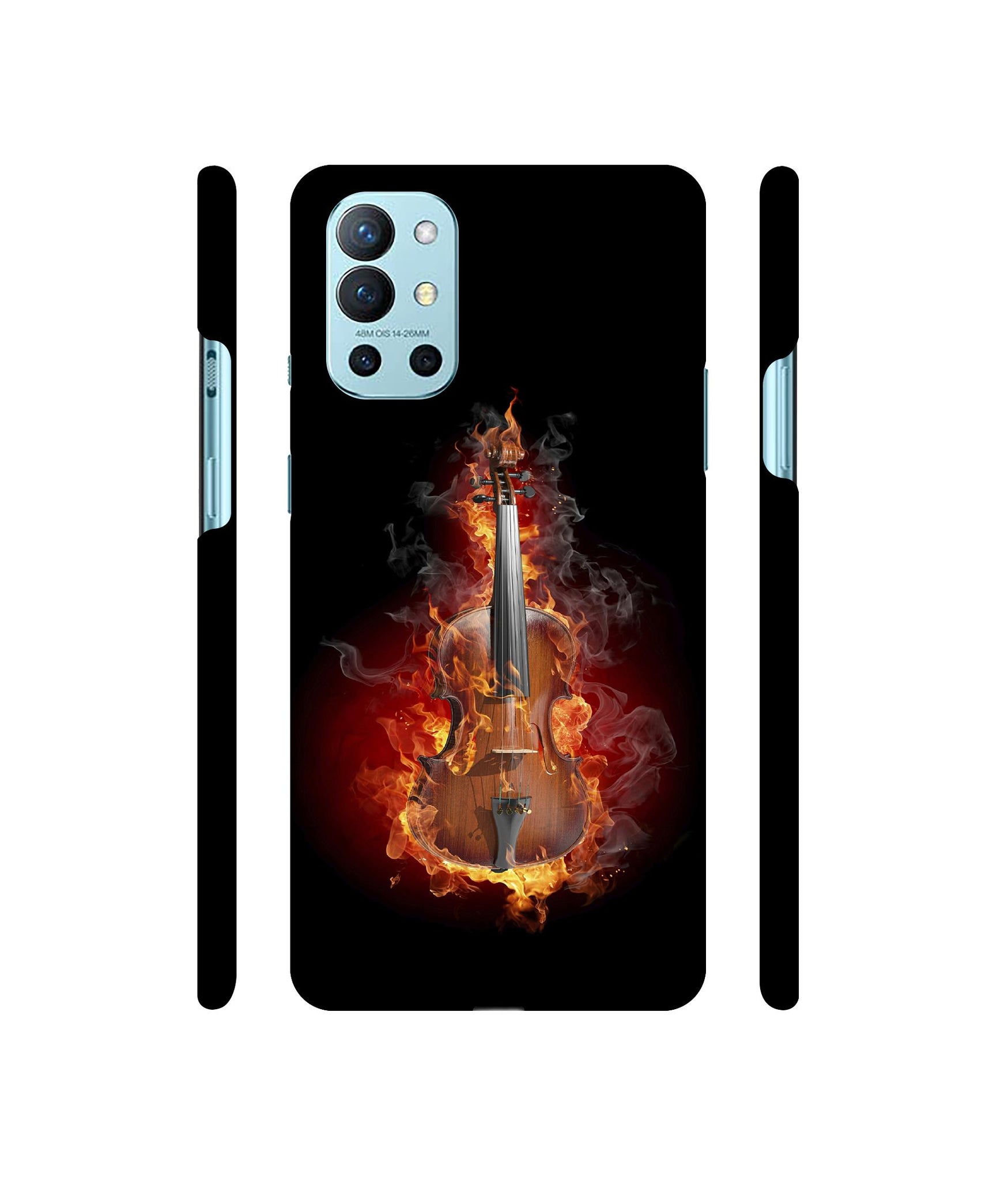 Burning Violin Designer Hard Back Cover for OnePlus 9R