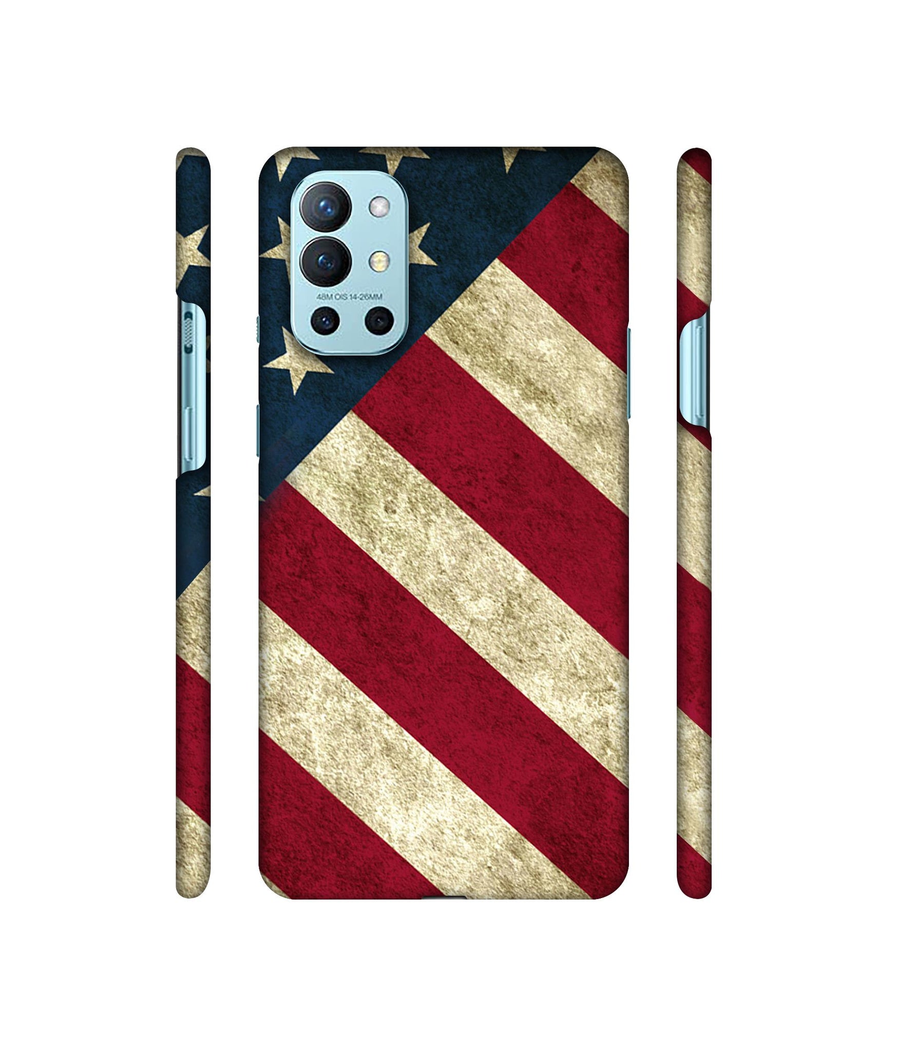 USA Flag Designer Hard Back Cover for OnePlus 9R