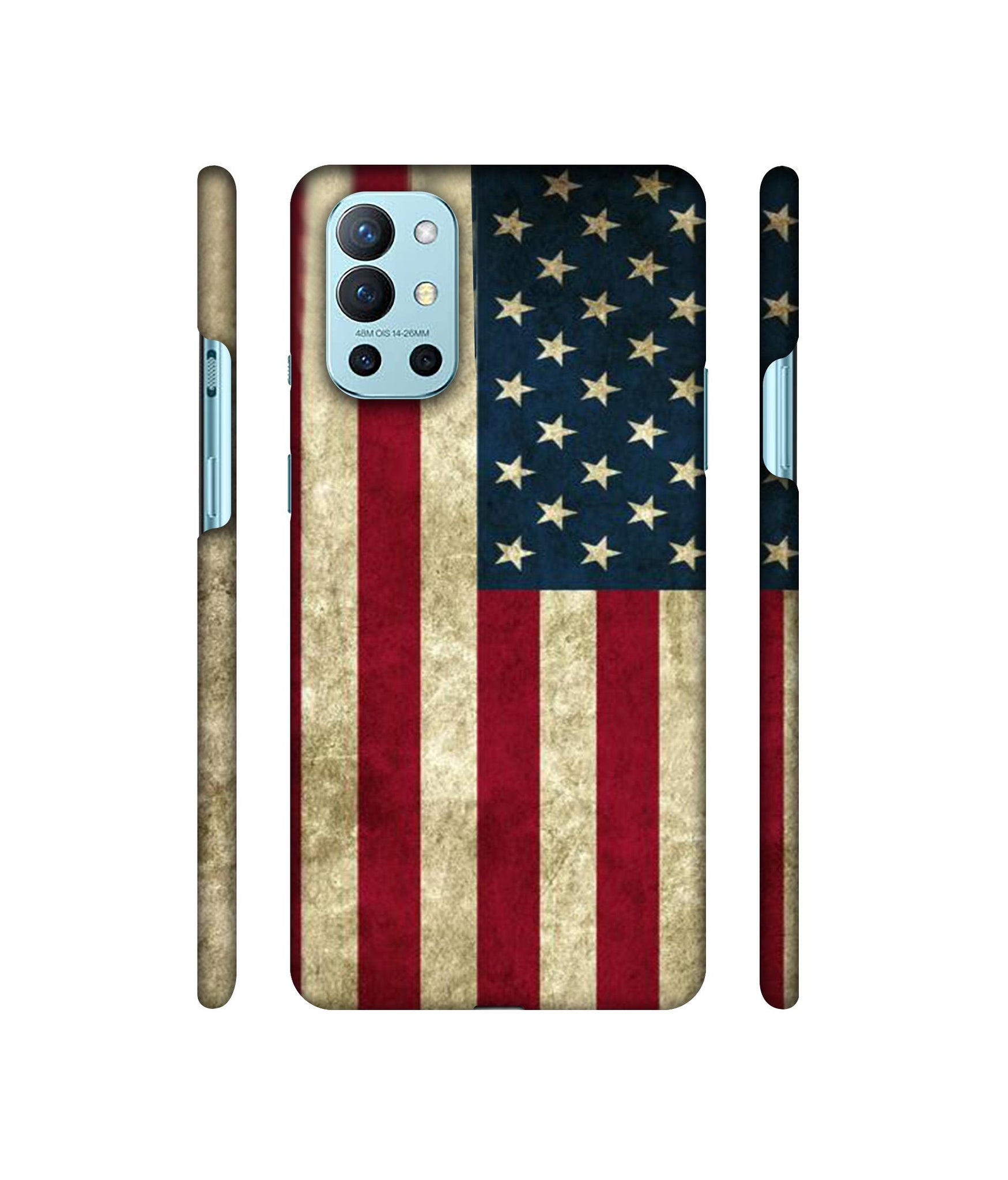 Vingate USA Flag Designer Hard Back Cover for OnePlus 9R