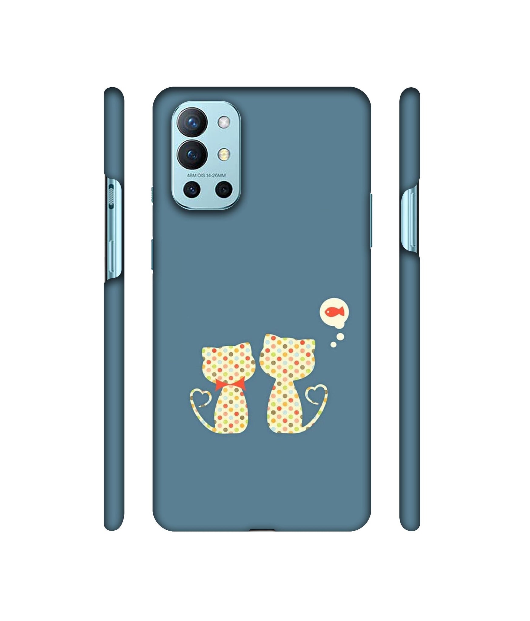 Fish On Mind Print Designer Hard Back Cover for OnePlus 9R