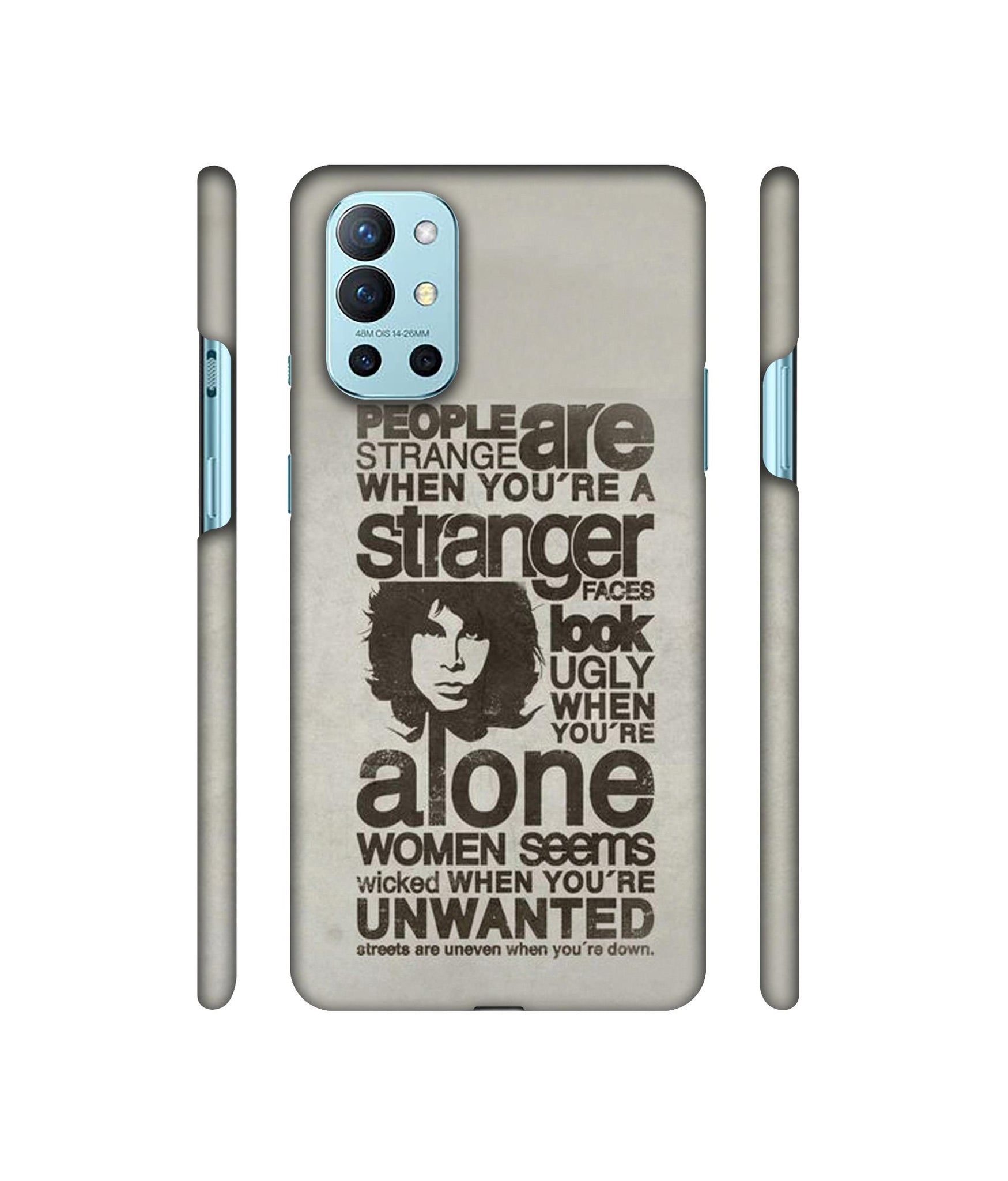 Quotes Pattern Designer Hard Back Cover for OnePlus 9R