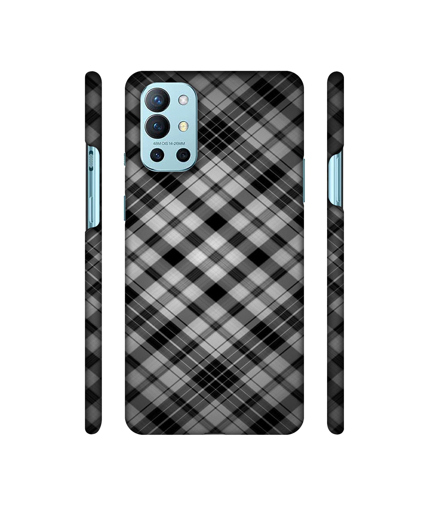 Black Stripes Pattern Designer Hard Back Cover for OnePlus 9R